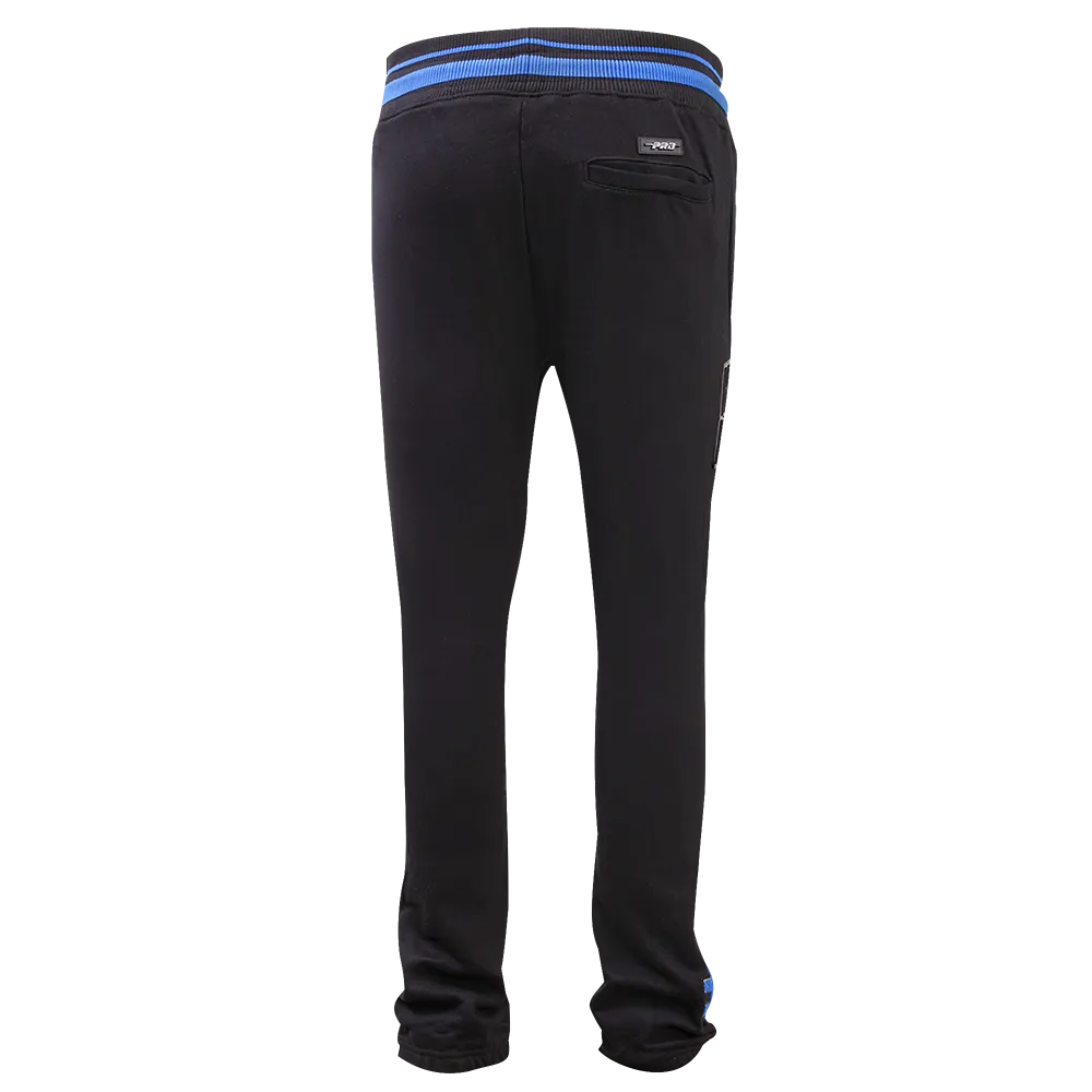 HAMPTON UNIVERSITY HOMECOMING MEN'S RIB SWEATPANT (BLACK/ROYAL BLUE/BLACK)