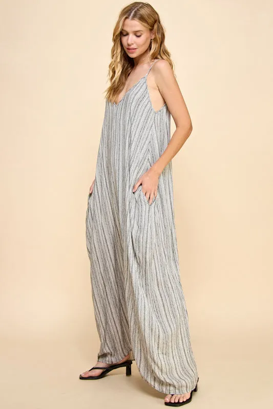 HERRINGBONE COCOON MAXI DRESS