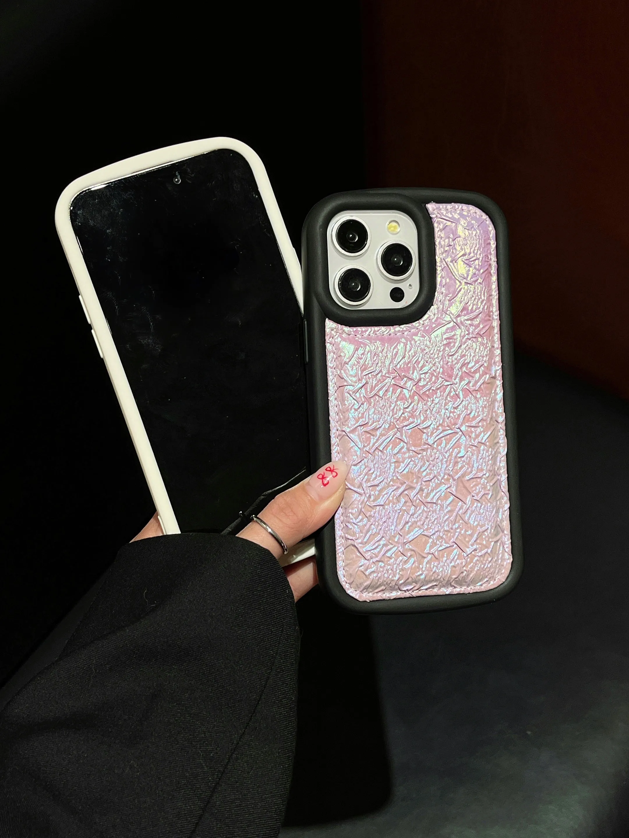 Holographic Puffer Style Silicon iPhone Case