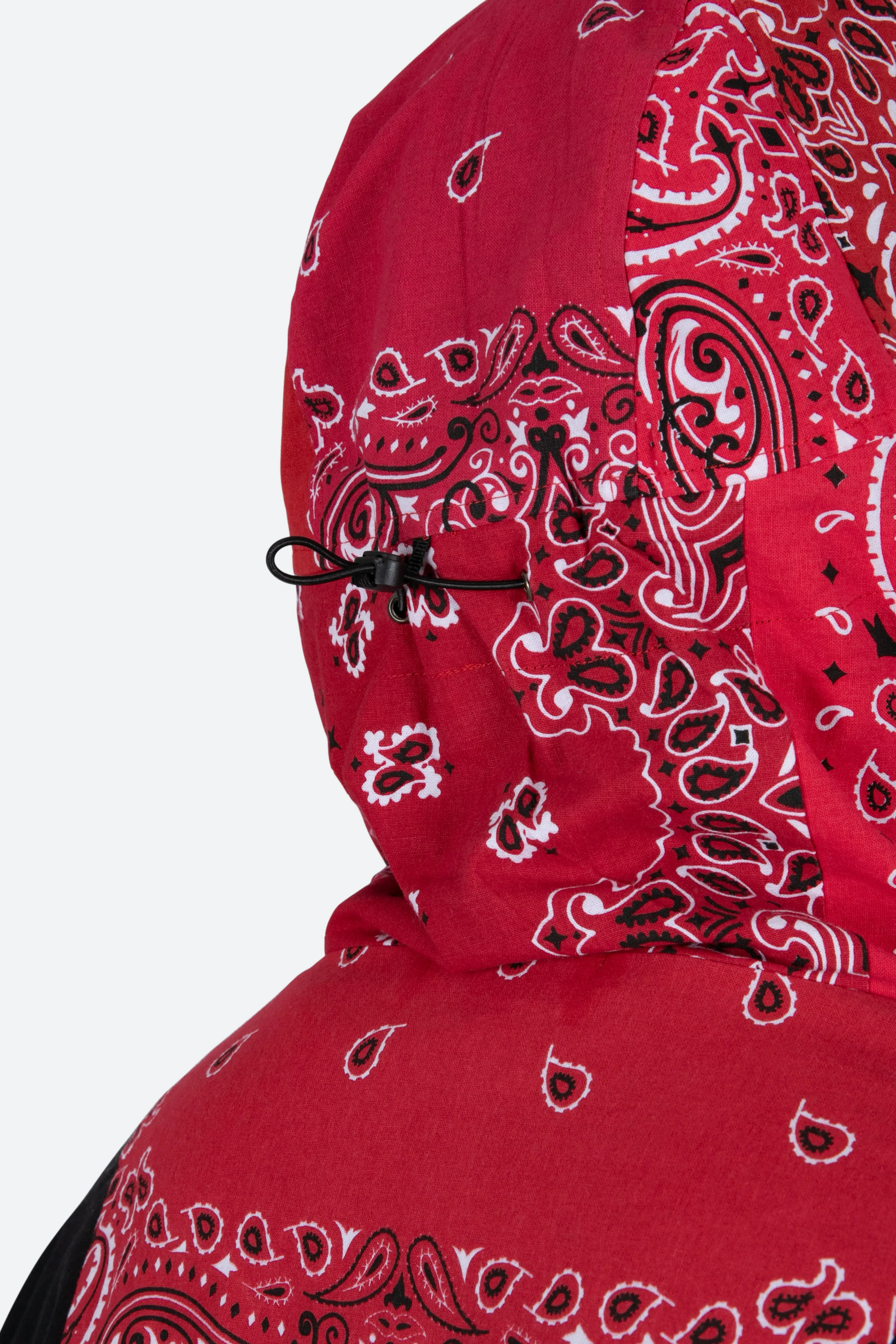 Hooded Bandana Jacket - Red