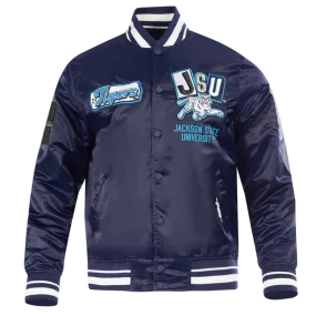 JACKSON STATE UNIVERSITY HOMECOMING MEN'S RIB SATIN JACKET (MIDNIGHT NAVY)