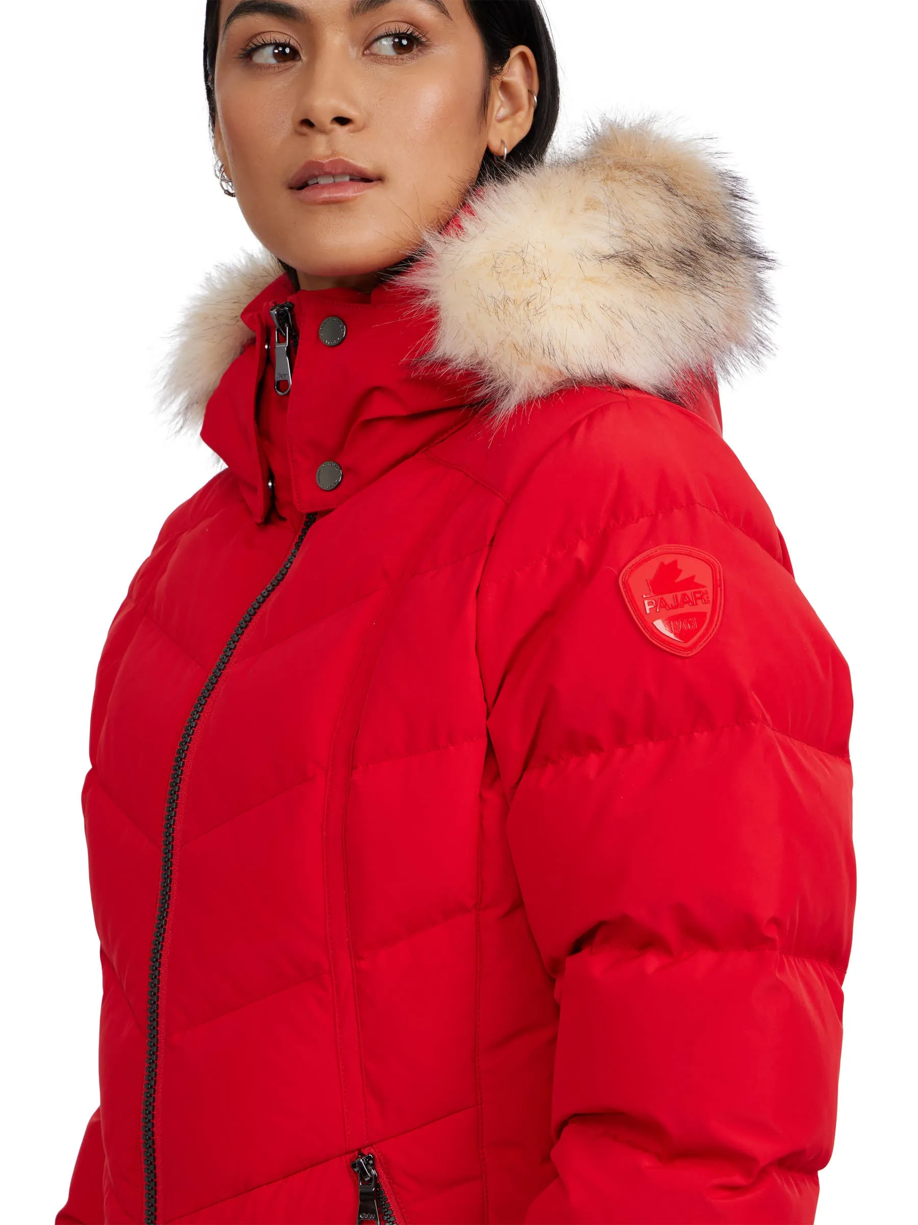 January Women's Puffer w/ faux fur trim