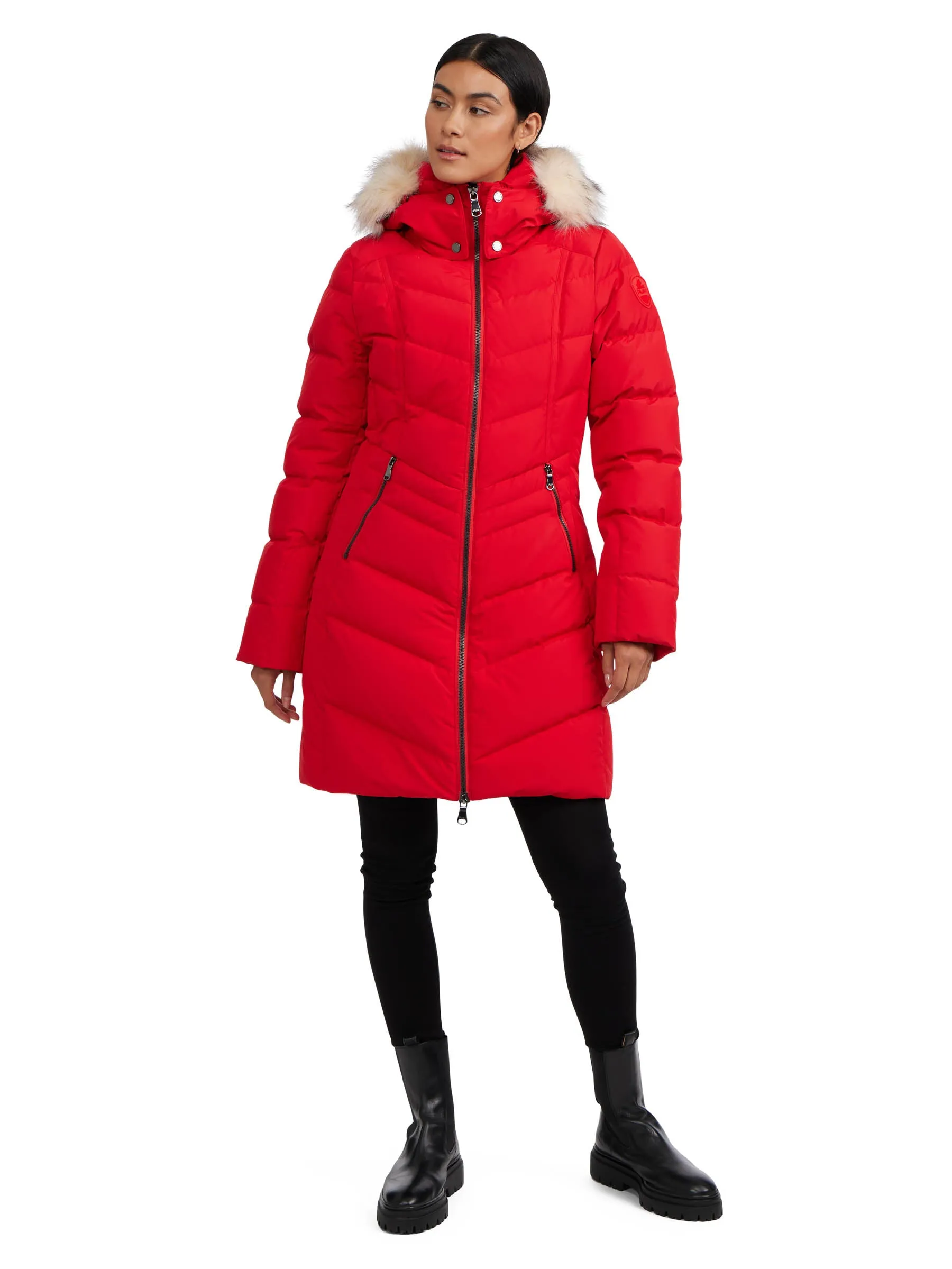 January Women's Puffer w/ faux fur trim