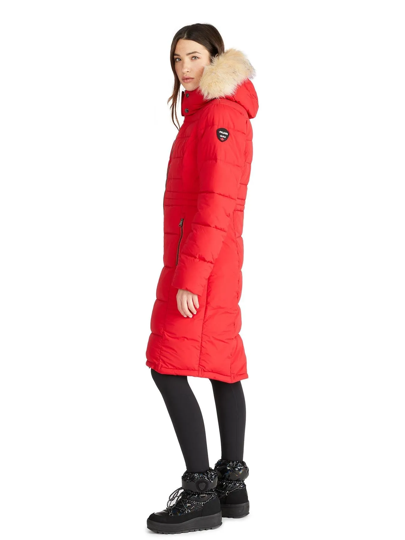 Jupiter Women's Puffer Jacket w/ Faux Fur Trim