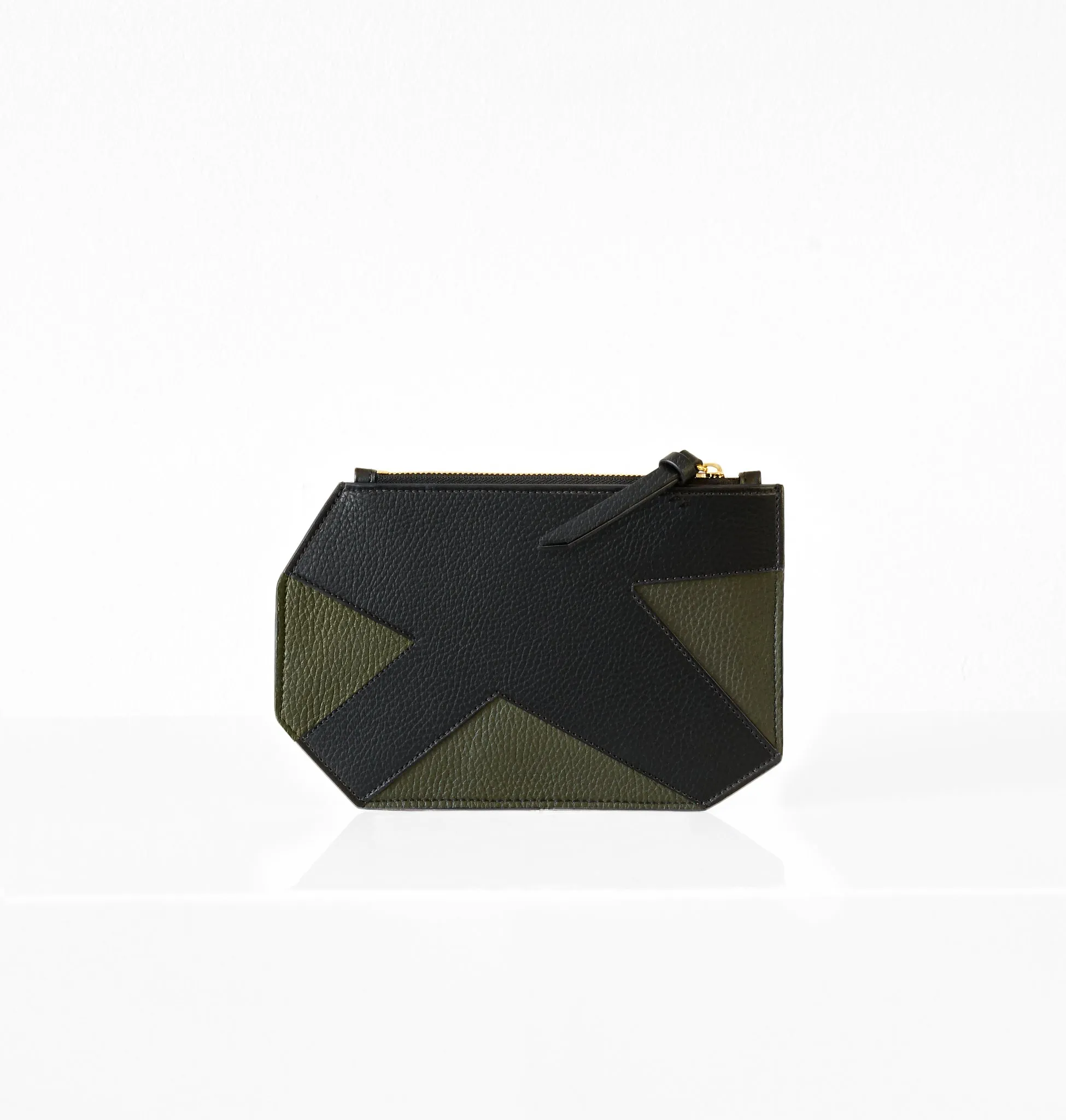 K CLUTCH LEATHER MILITARY