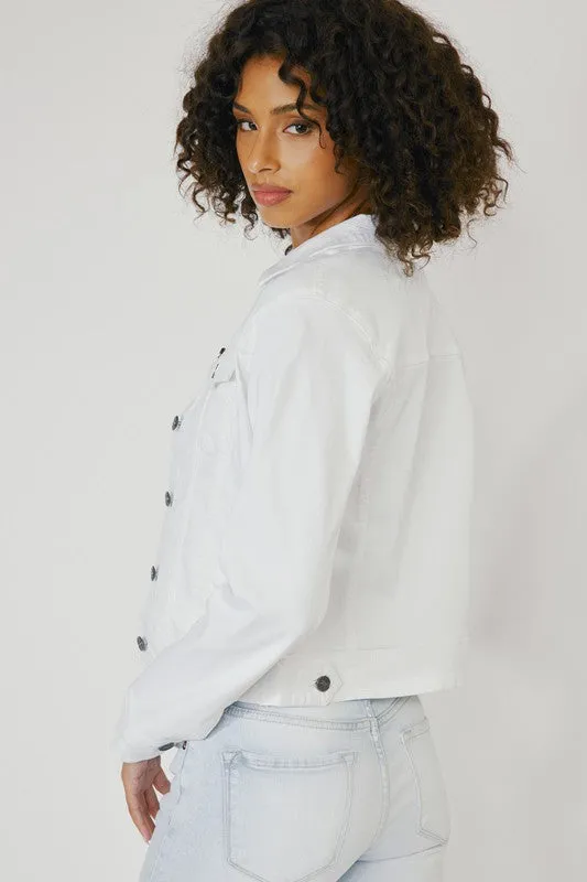 Kancan - White Denim Jacket