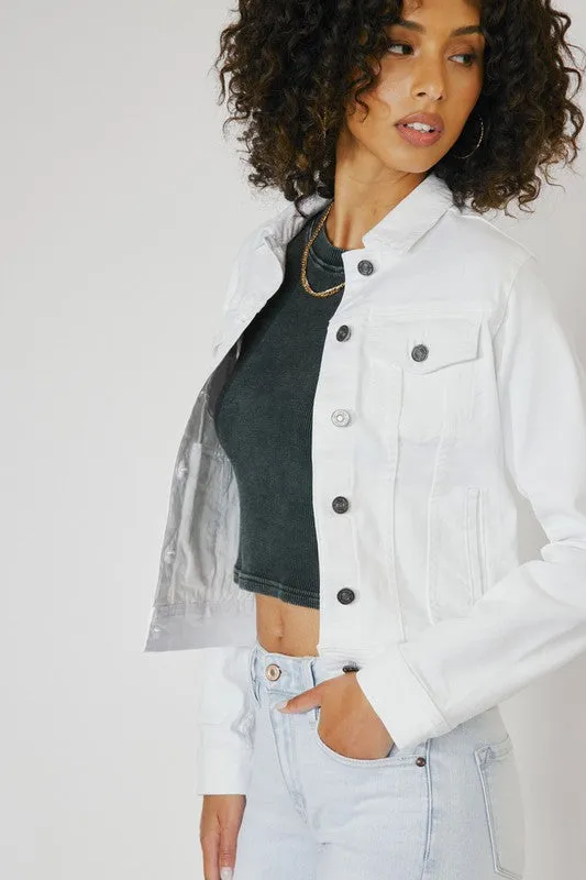 Kancan - White Denim Jacket