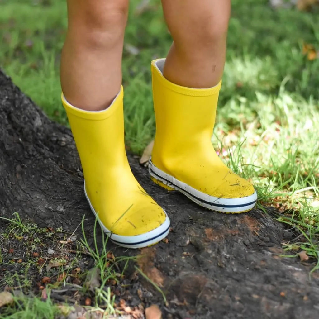 Kids' Rubber Gumboot - Yellow