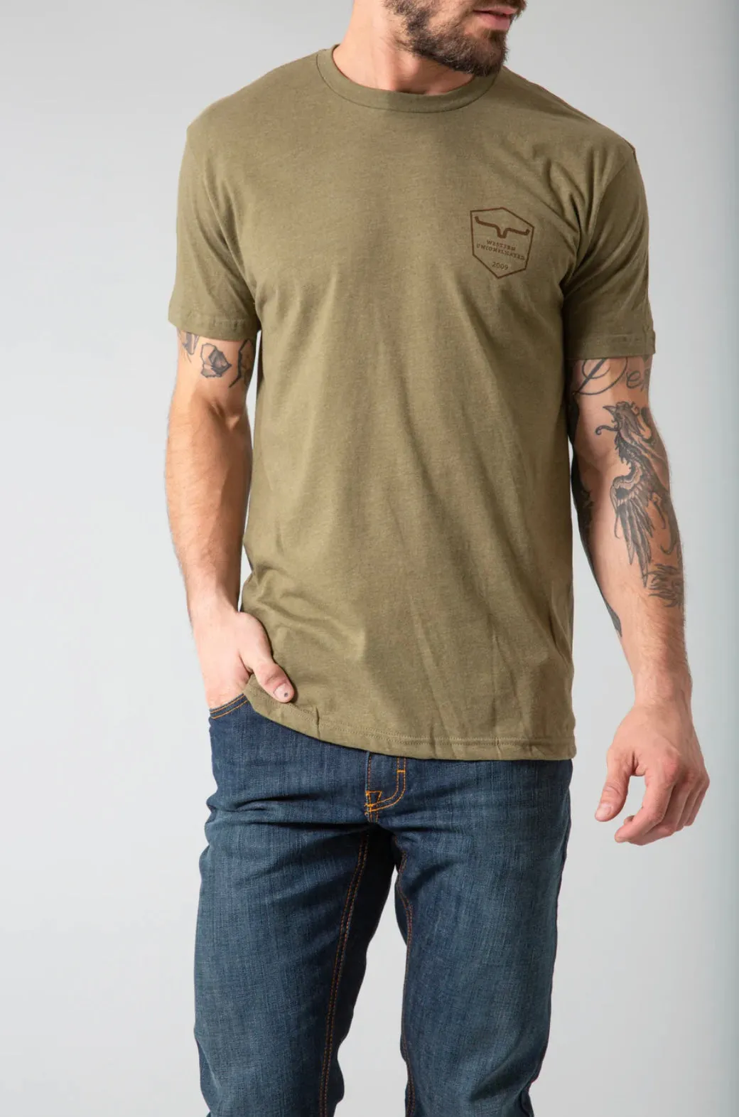 Kimes Shielded Trucker-Shirt-Military Green