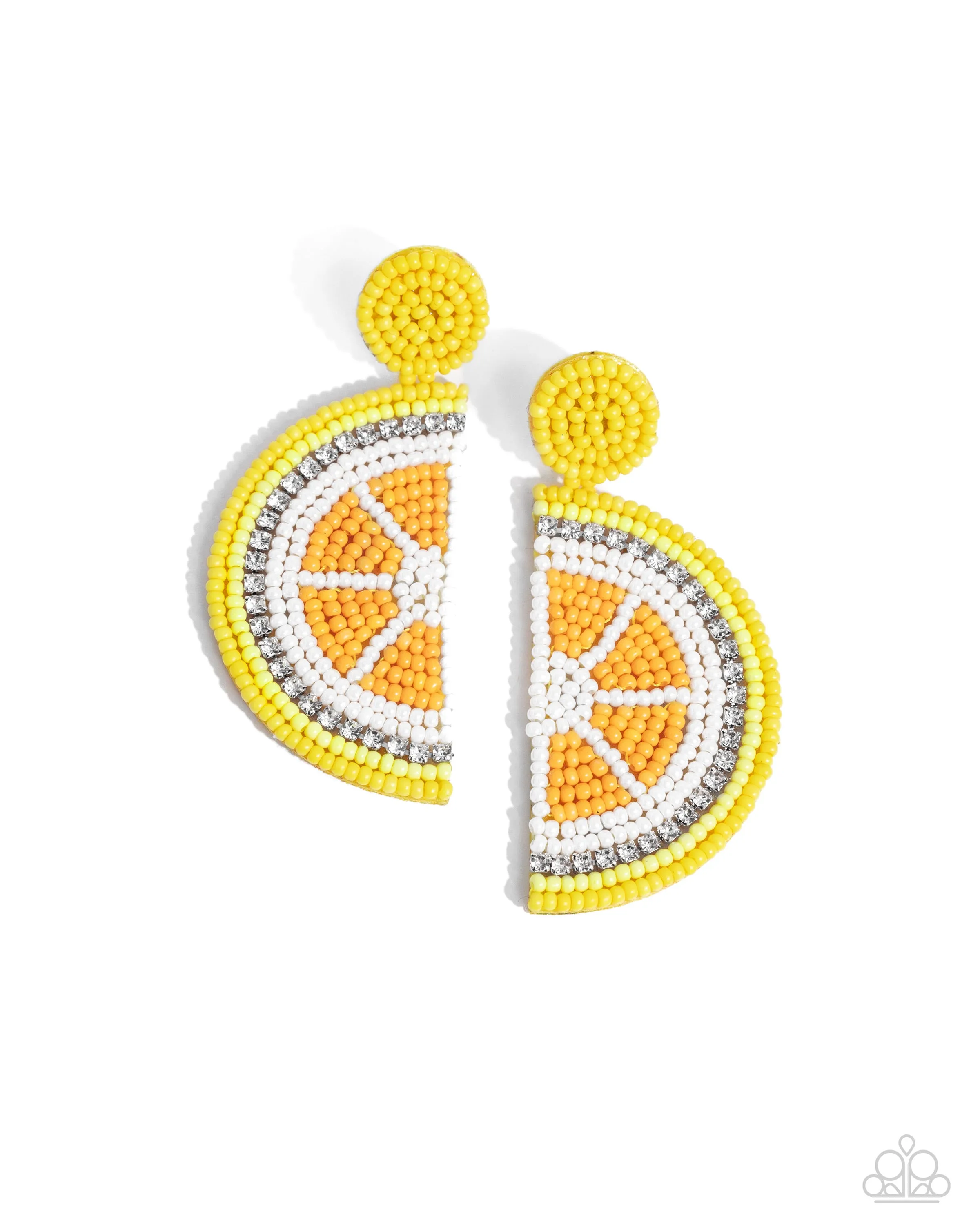 Lemon Leader Yellow-Earrings