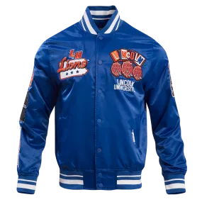 LINCOLN UNIVERSITY HOMECOMING MEN'S RIB SATIN JACKET (DODGER BLUE)