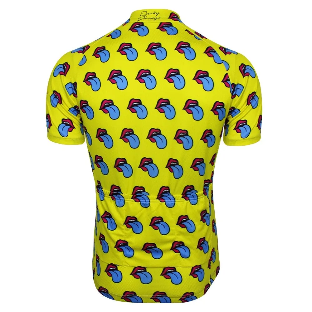 Lips Jersey Short Sleeve Yellow