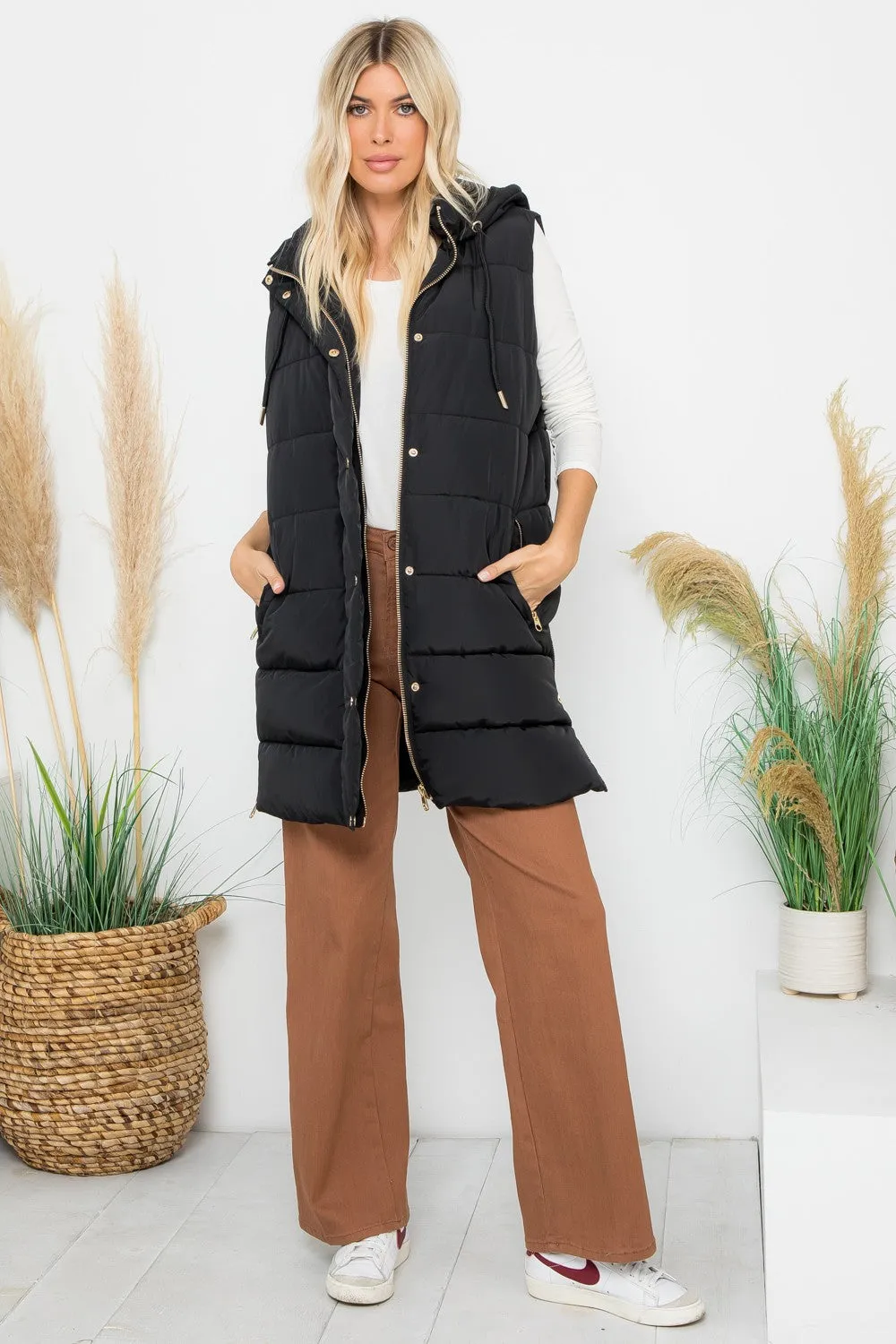 Long Puffer Vest