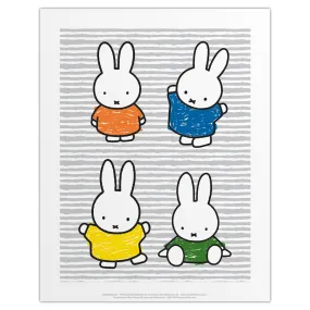 Miffy Coloured Dresses Mini Poster