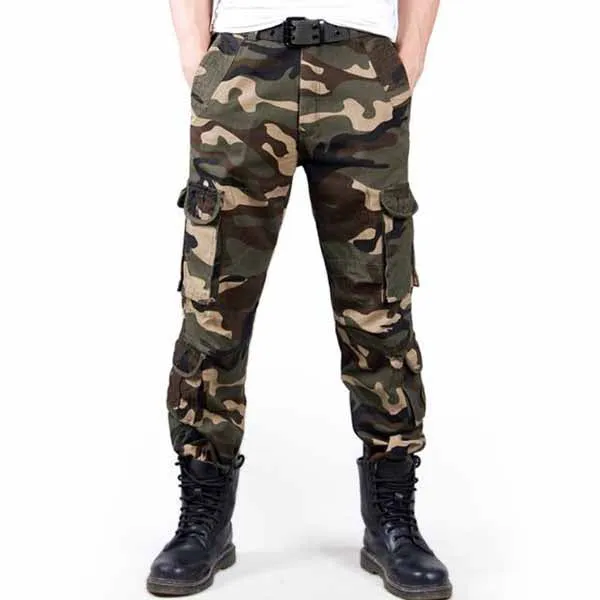 Military Camo High-grade Washed  Men's Pants