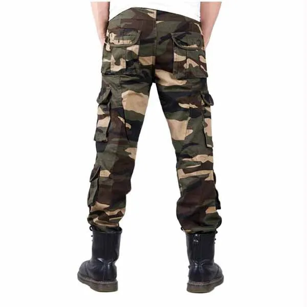 Military Camo High-grade Washed  Men's Pants