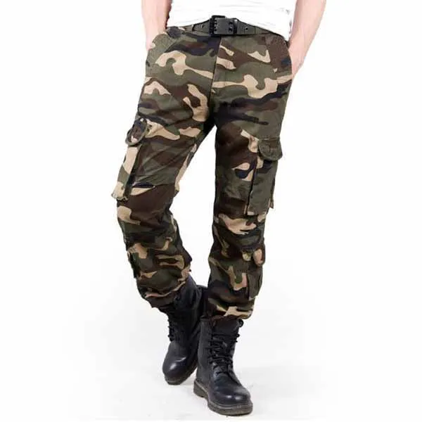 Military Camo High-grade Washed  Men's Pants