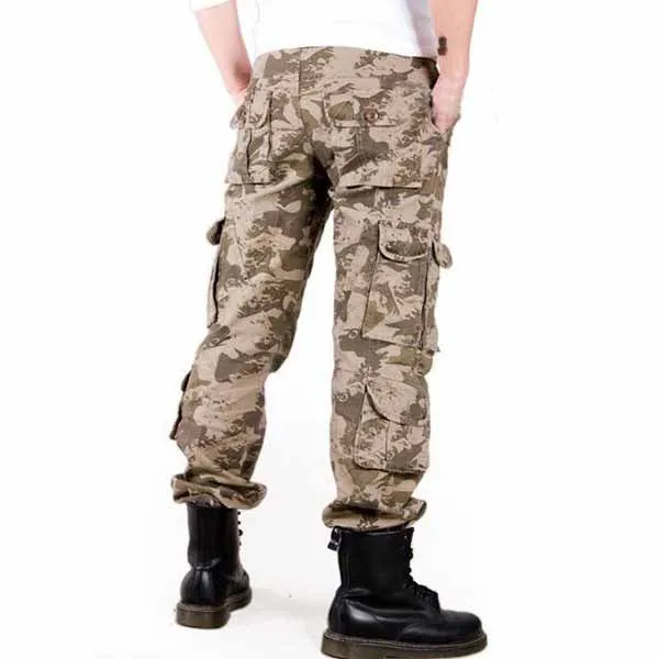 Military Camo High-grade Washed  Men's Pants