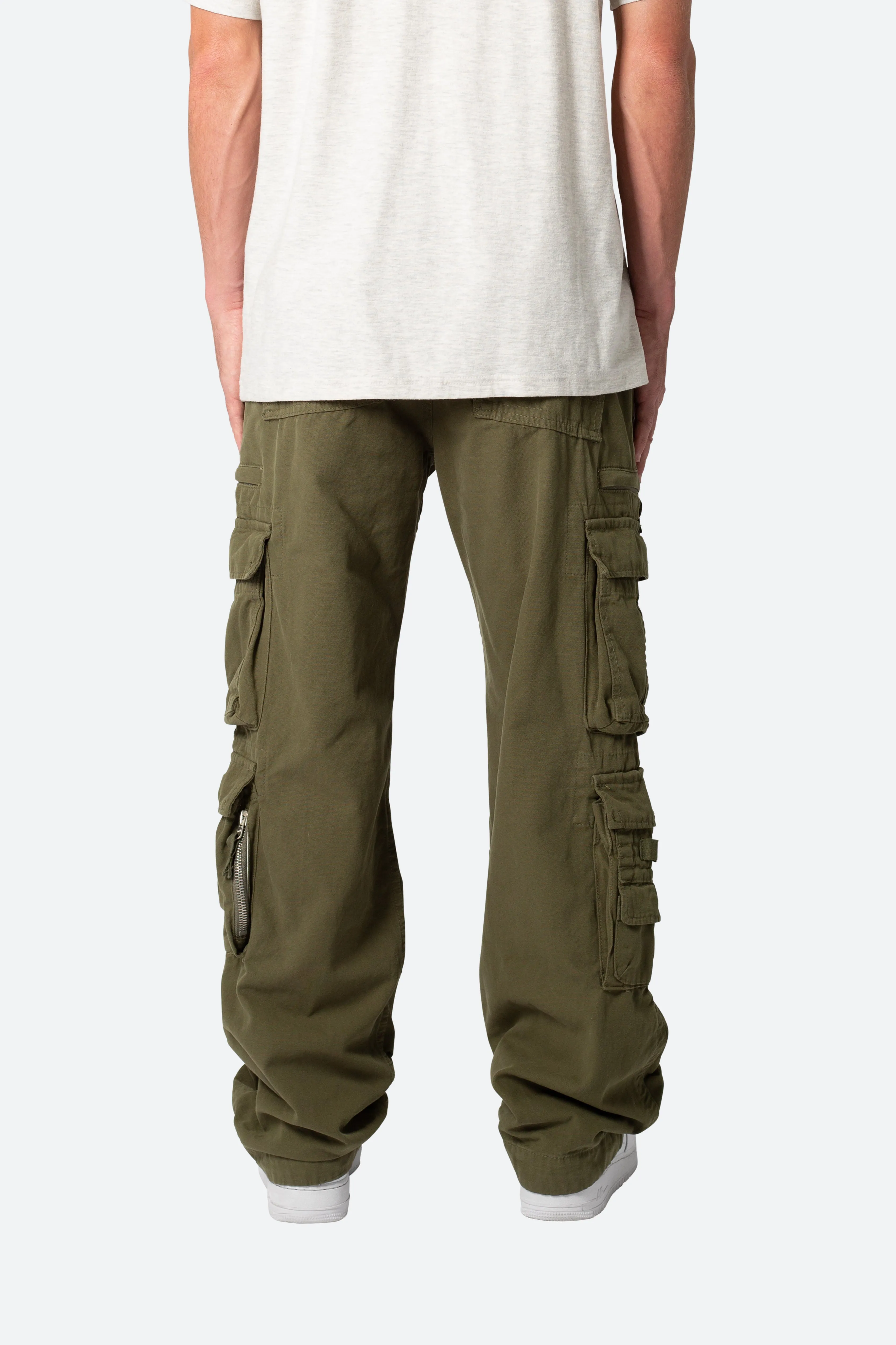 Military Cargo Pants - Olive