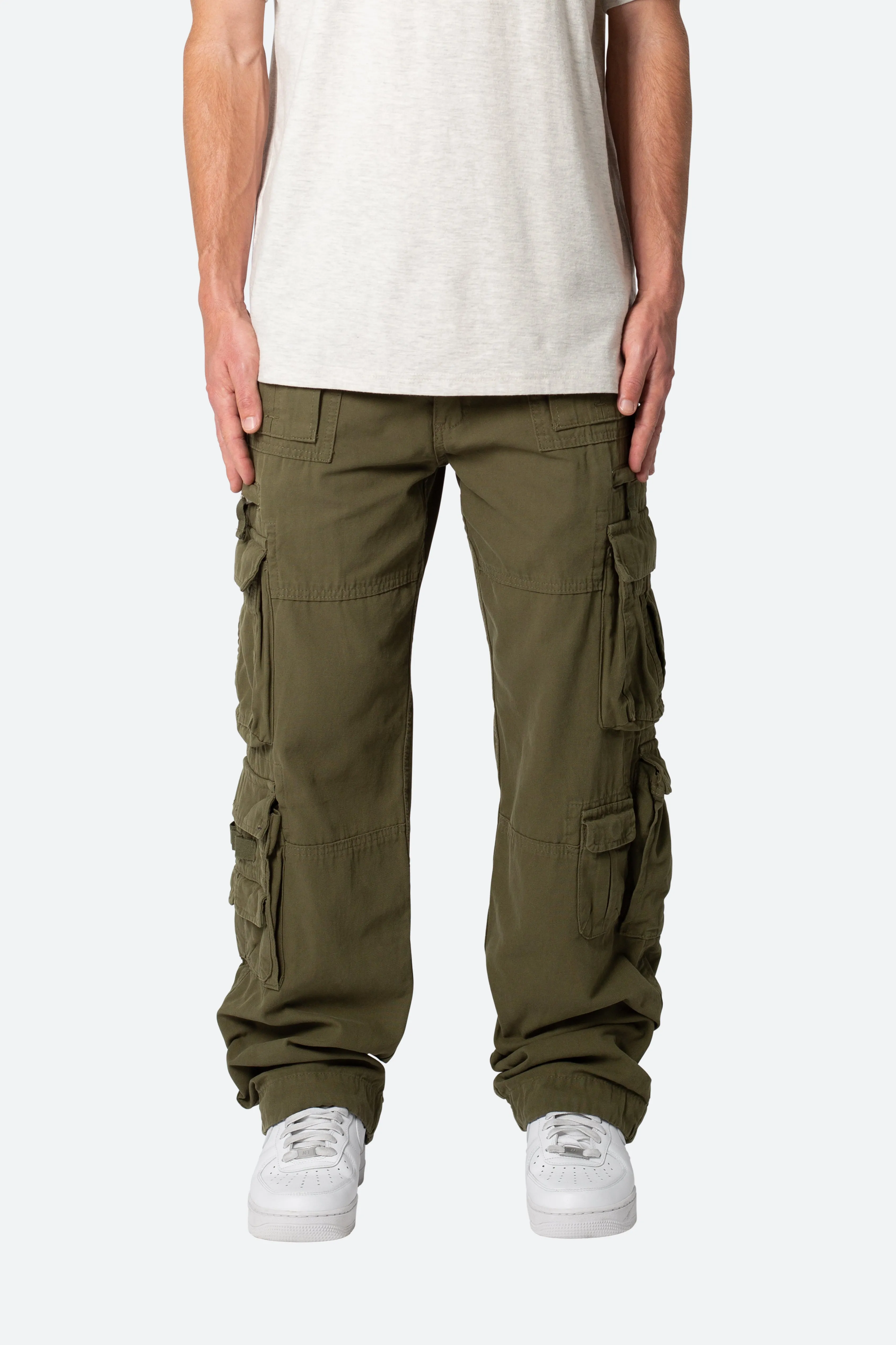 Military Cargo Pants - Olive