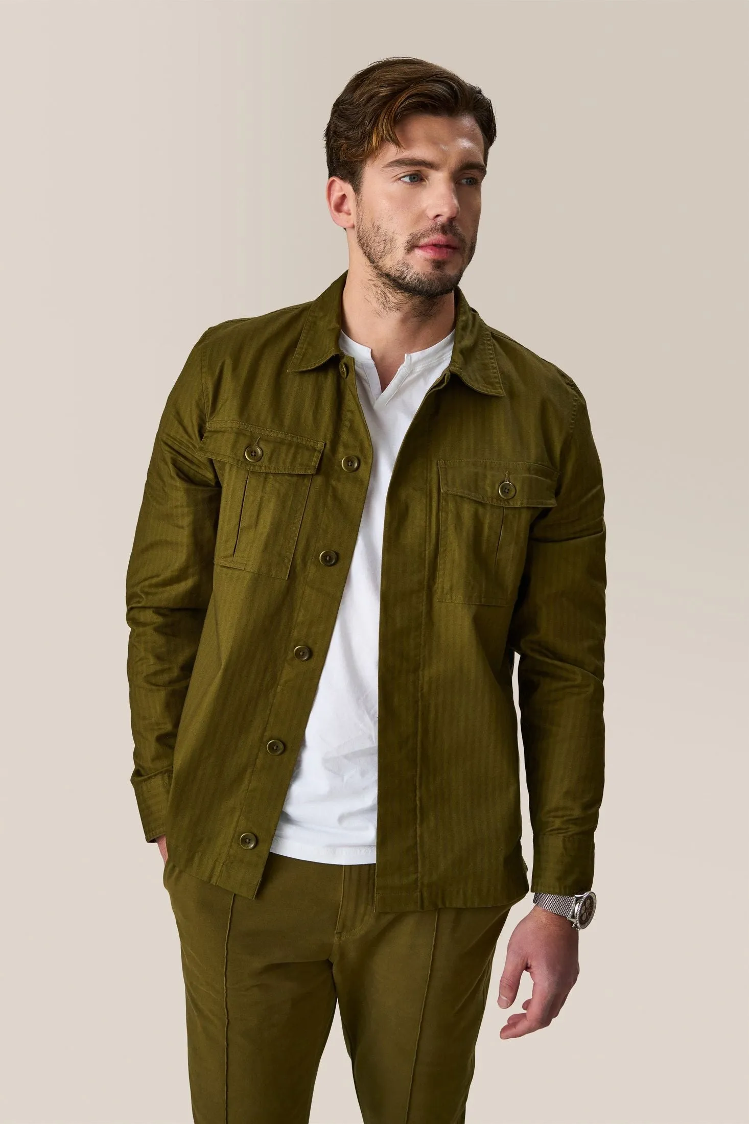 Military Jacket | Responsible Lite-Stretch Cotton