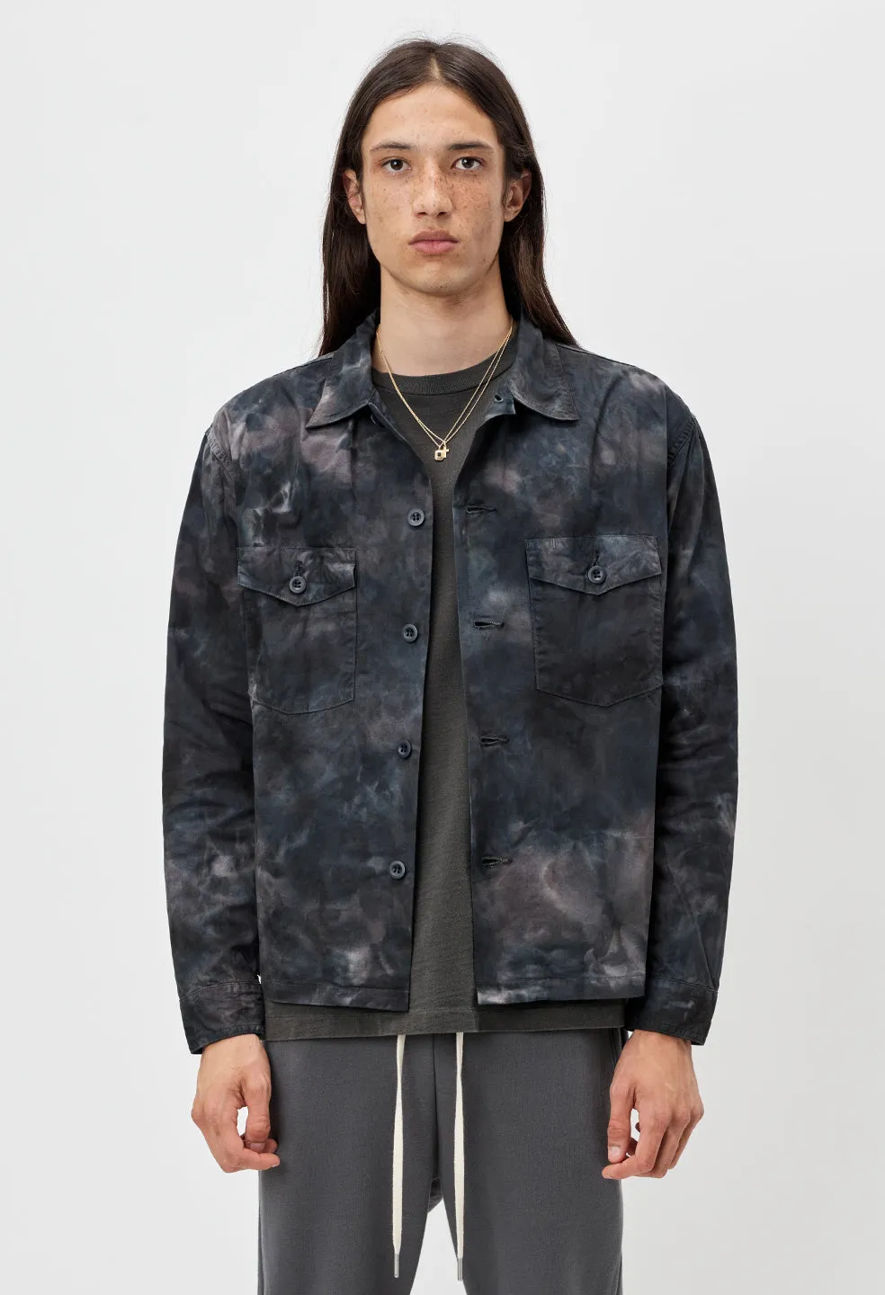 Military Workshirt / Midnight Tie Dye