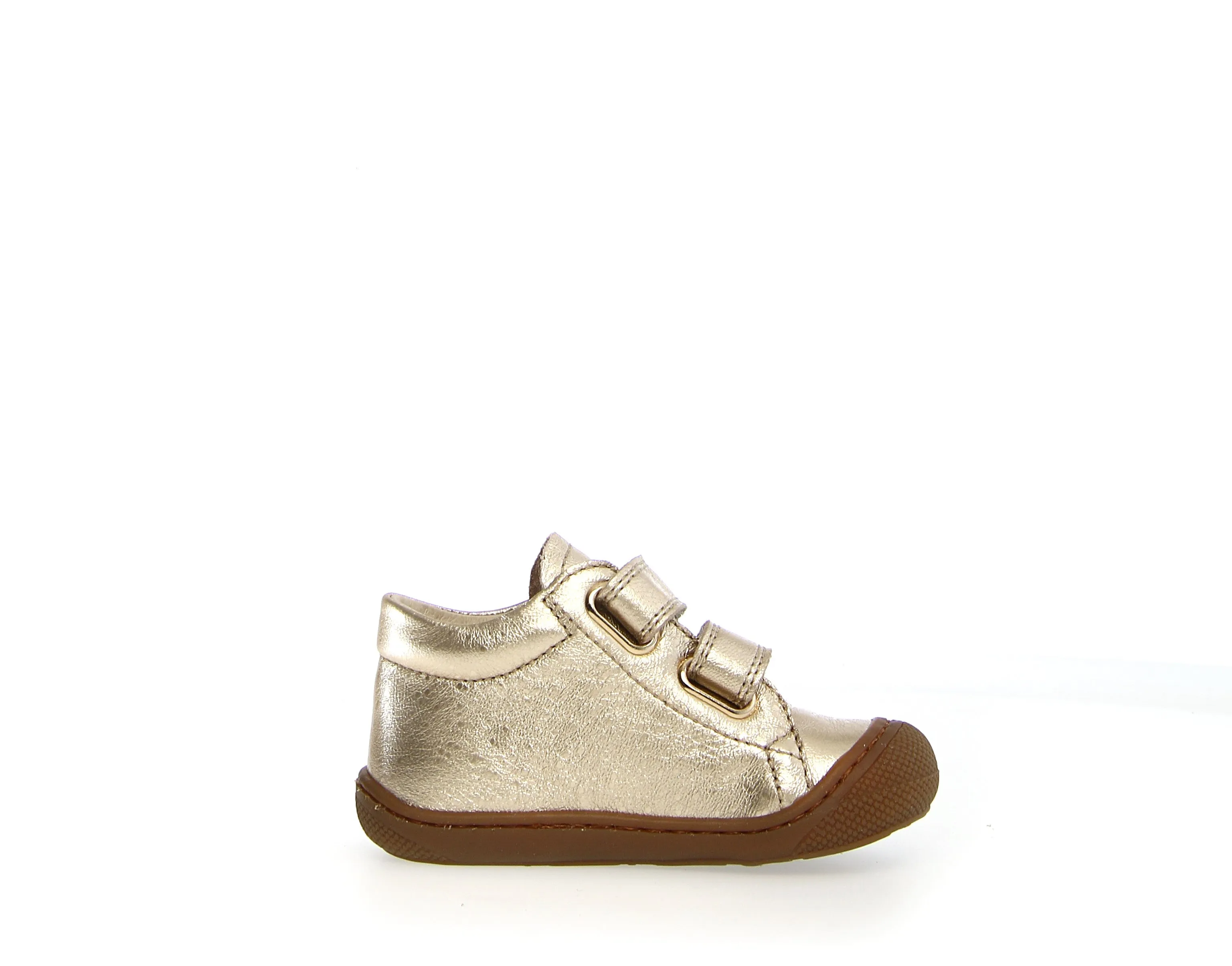 NATURINO COCOON velcro Pebbled Met Platinium chaussures