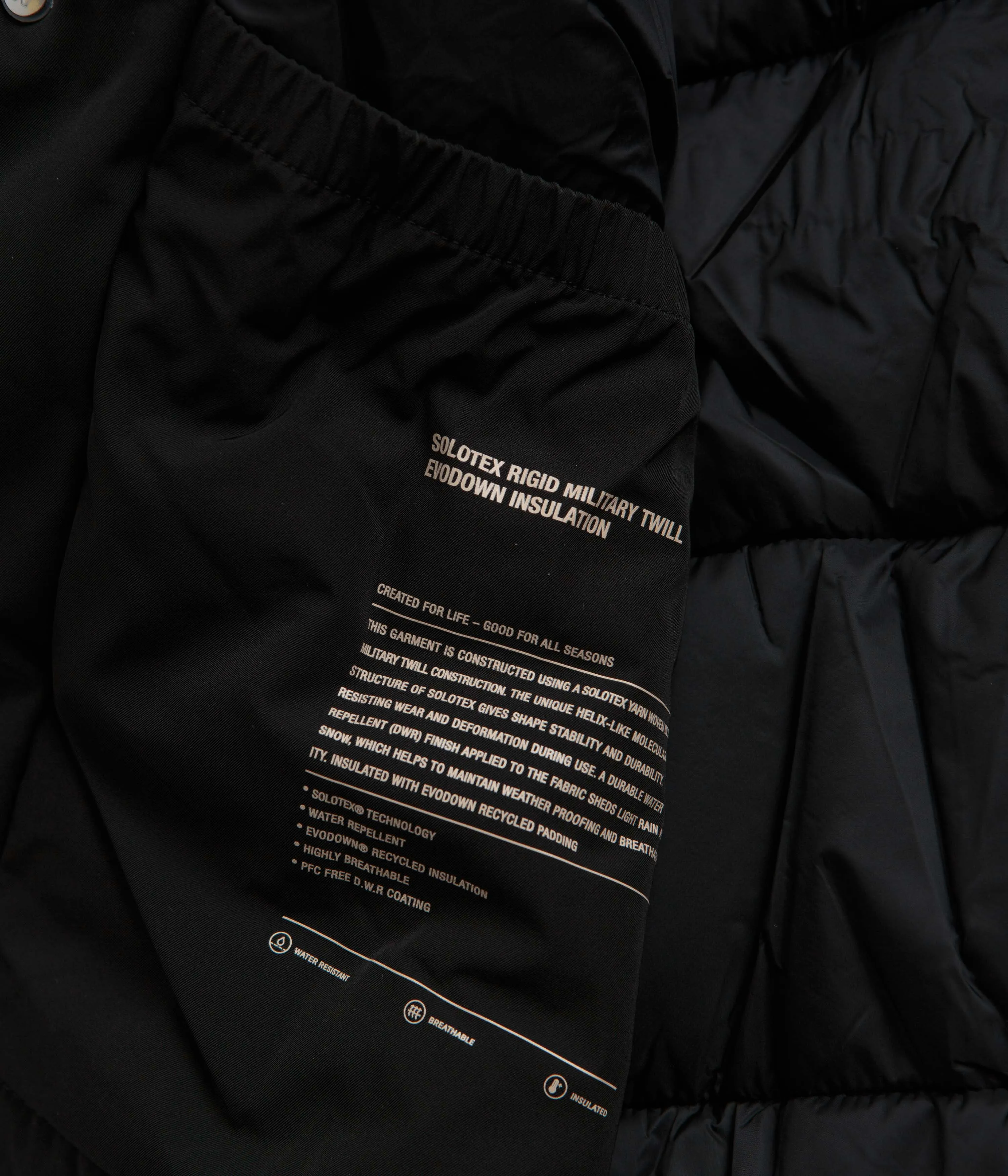 Norse Projects Stavanger Military Nylon Parka - Black