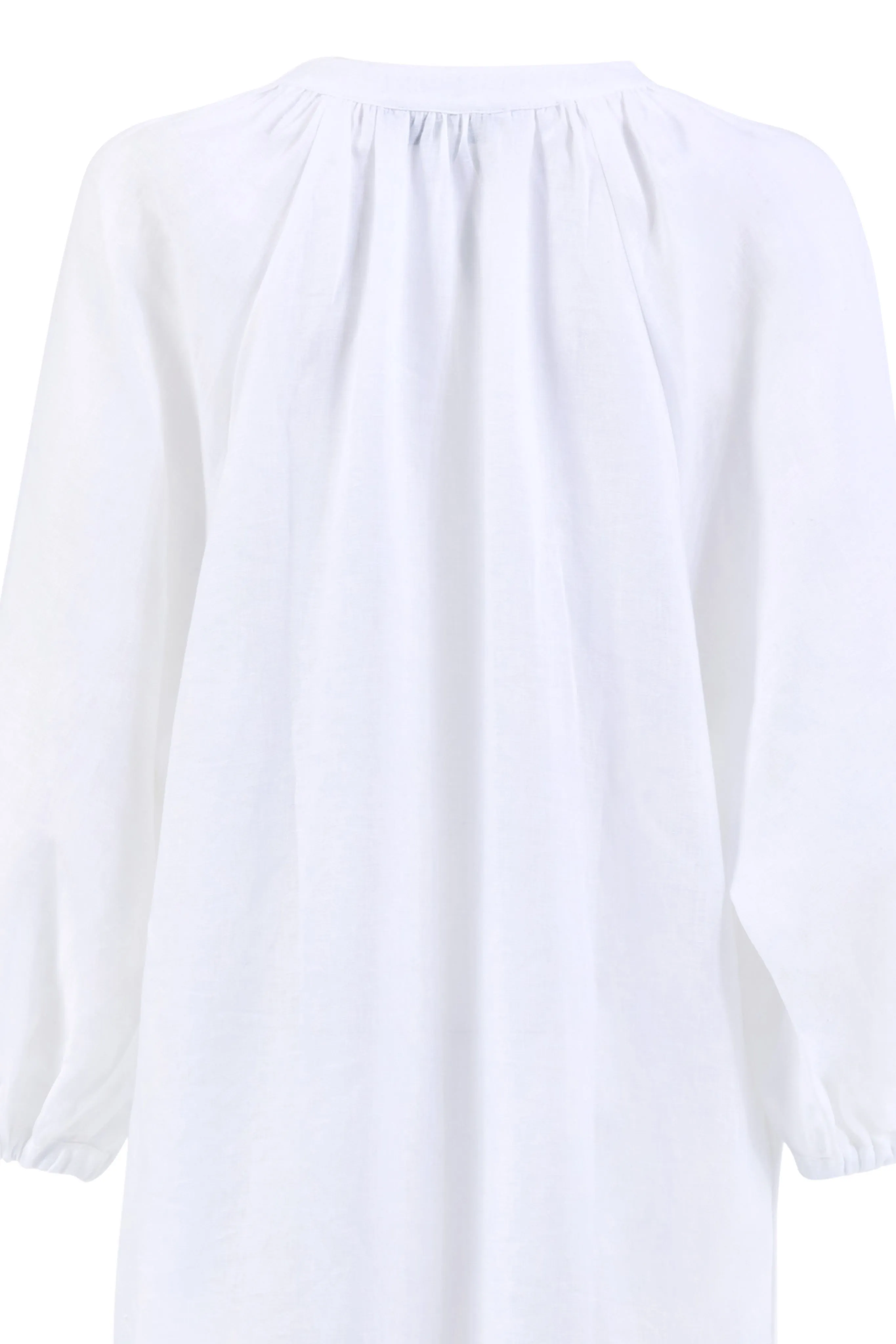 Ophelia White Linen Shirt Dress