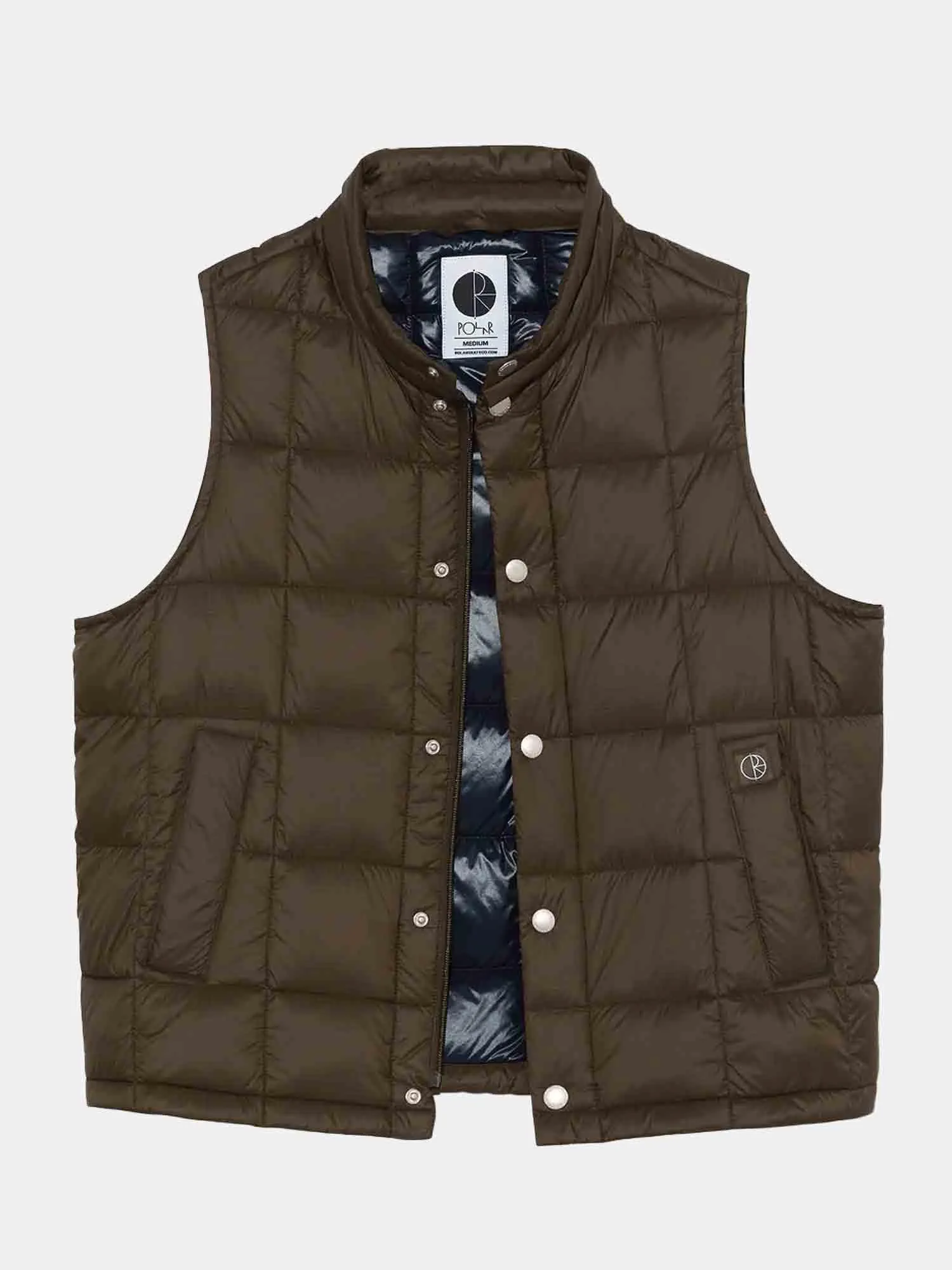 Polar Lightweight Puffer Vest - Brown