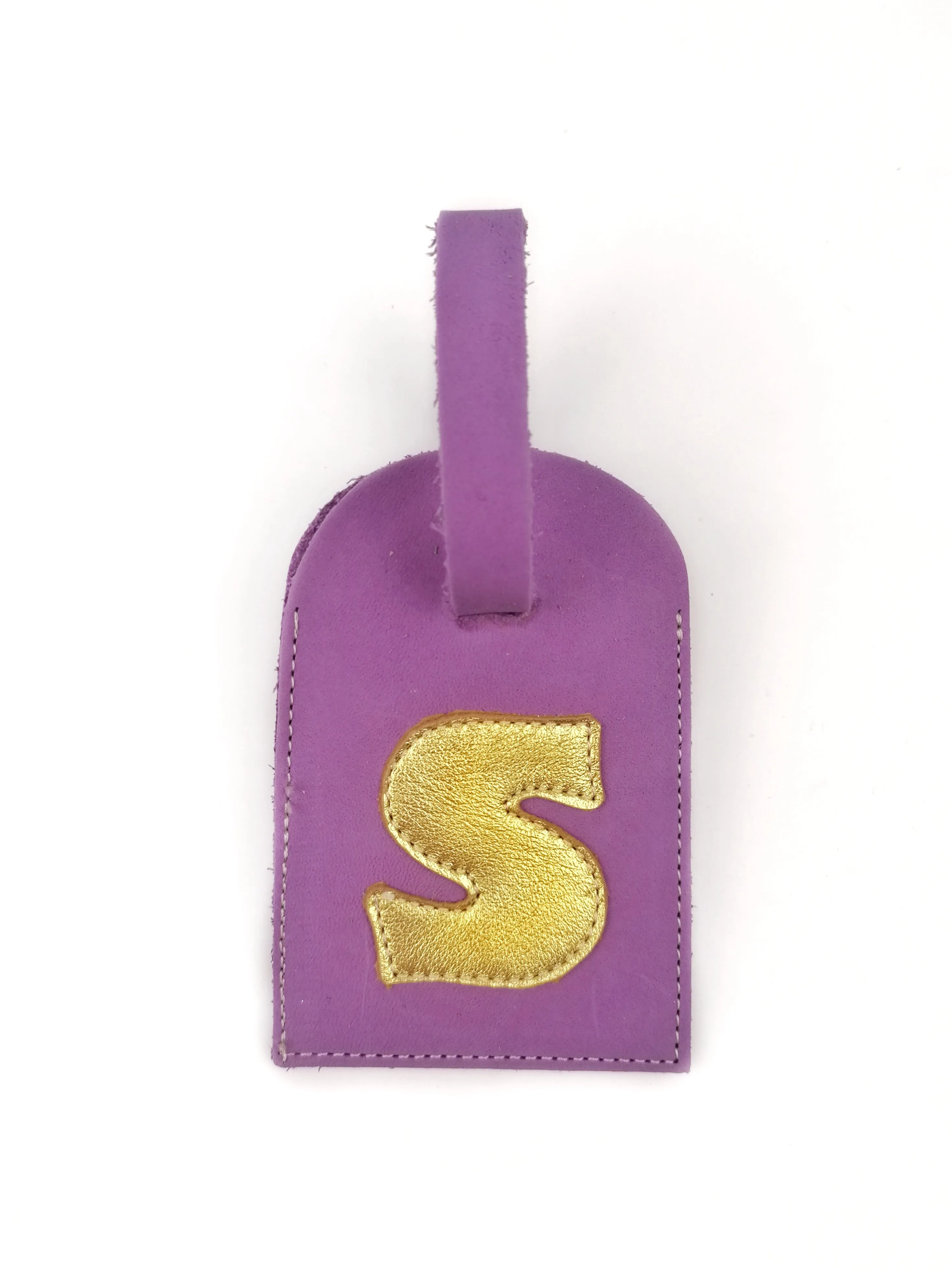 PURPLE/ YELLOW TRAVEL TAG