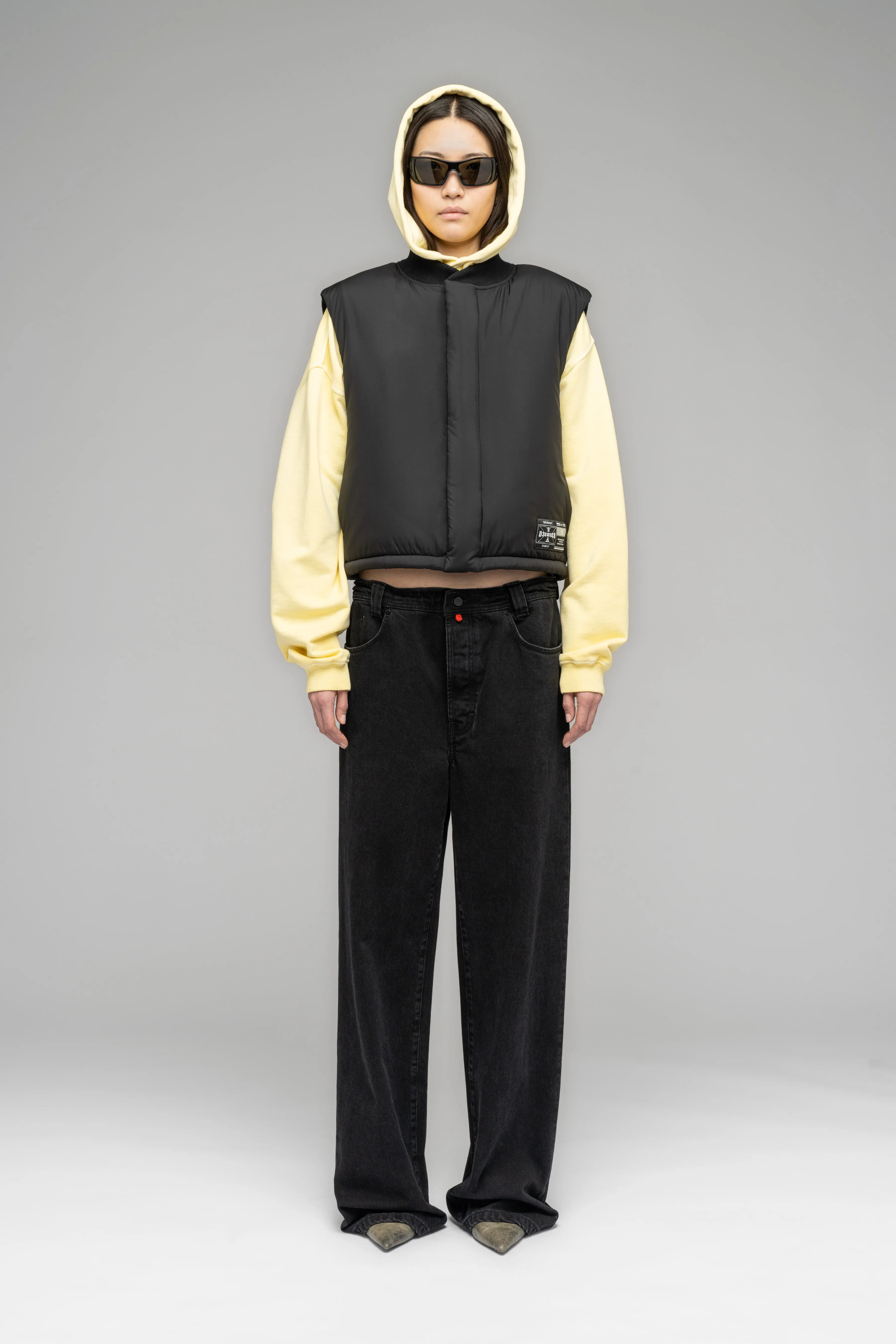 "SPIDERLEG" SYSTEM CROPPED PUFFER VEST