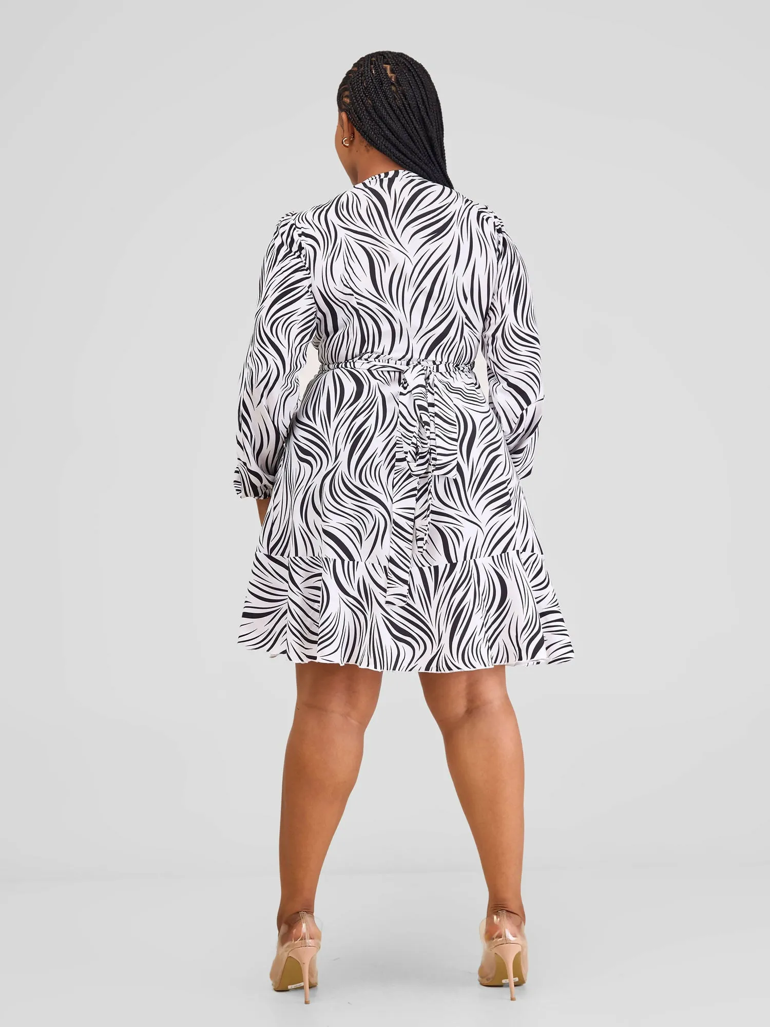 Salok Havilah Kyra Wrap Dress - White Print