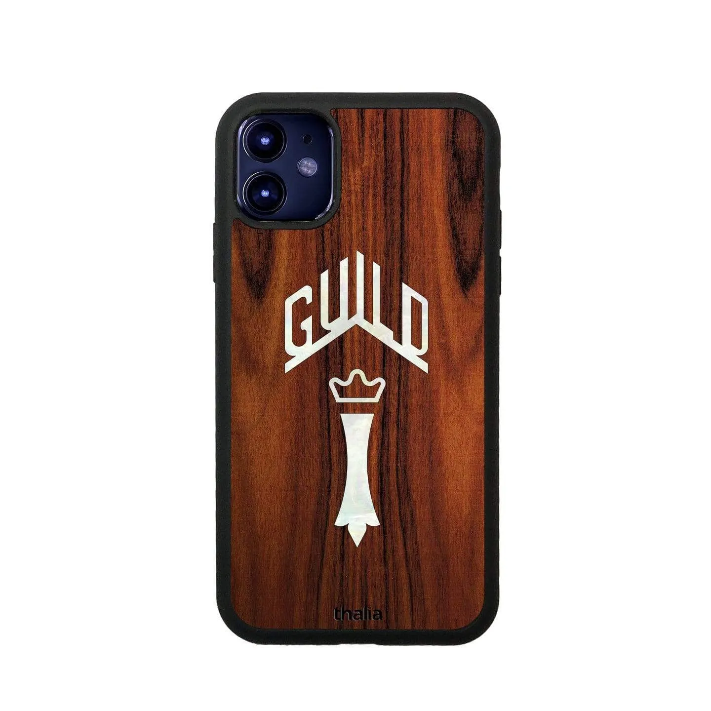 Santos Rosewood & Guild Chesterfield Pearl Logo | iPhone Case