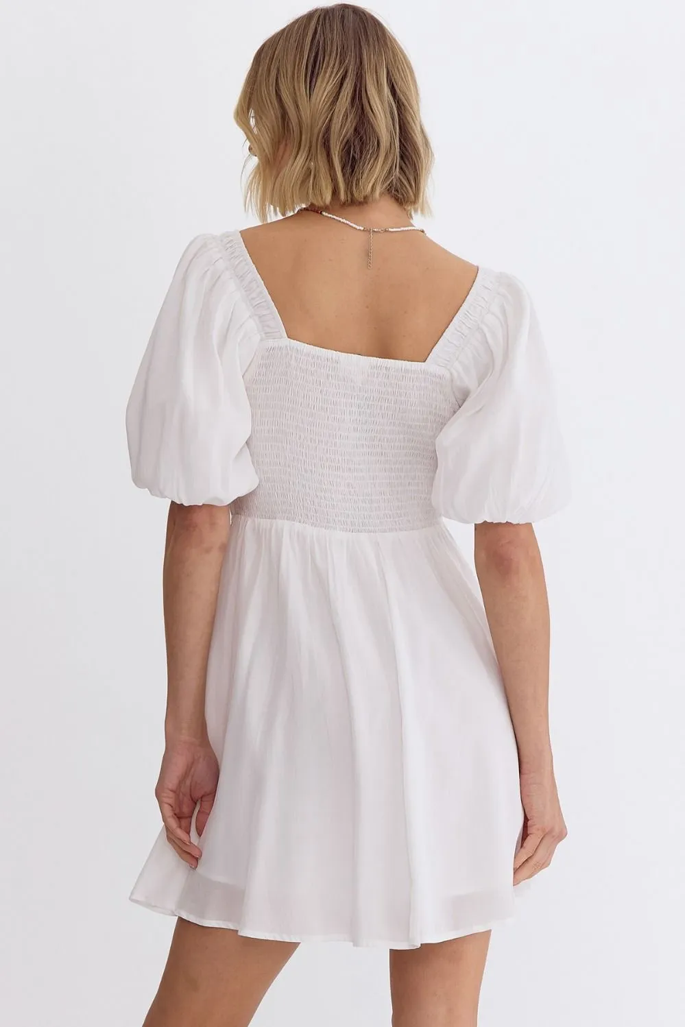 Set You Free Dress Off White