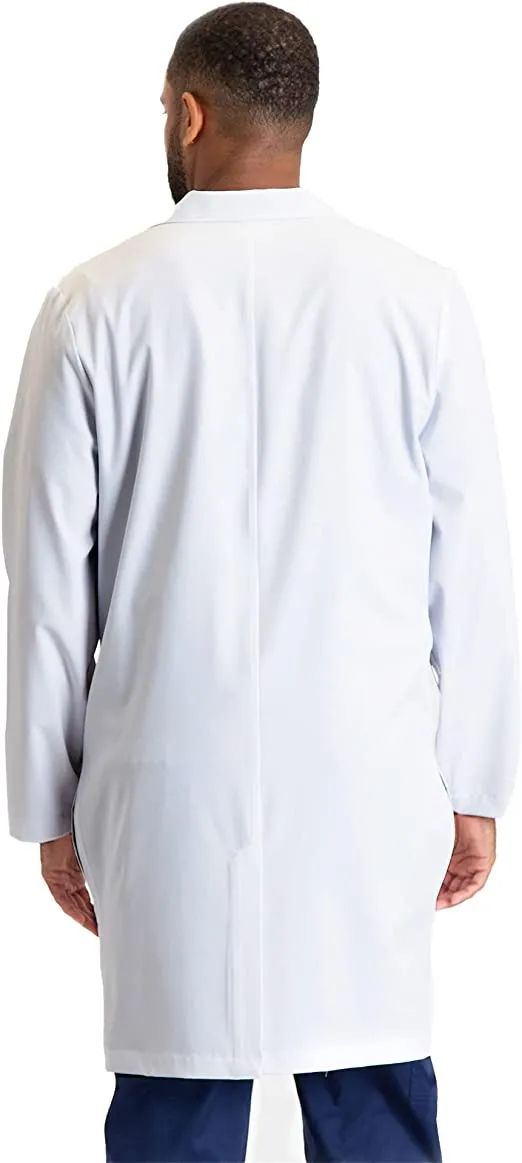 Skechers Men’s Button-Down Antimicrobial Lab Coat with 4-Way Stretch