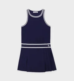 SRC Phoebe Dress - Navy/White