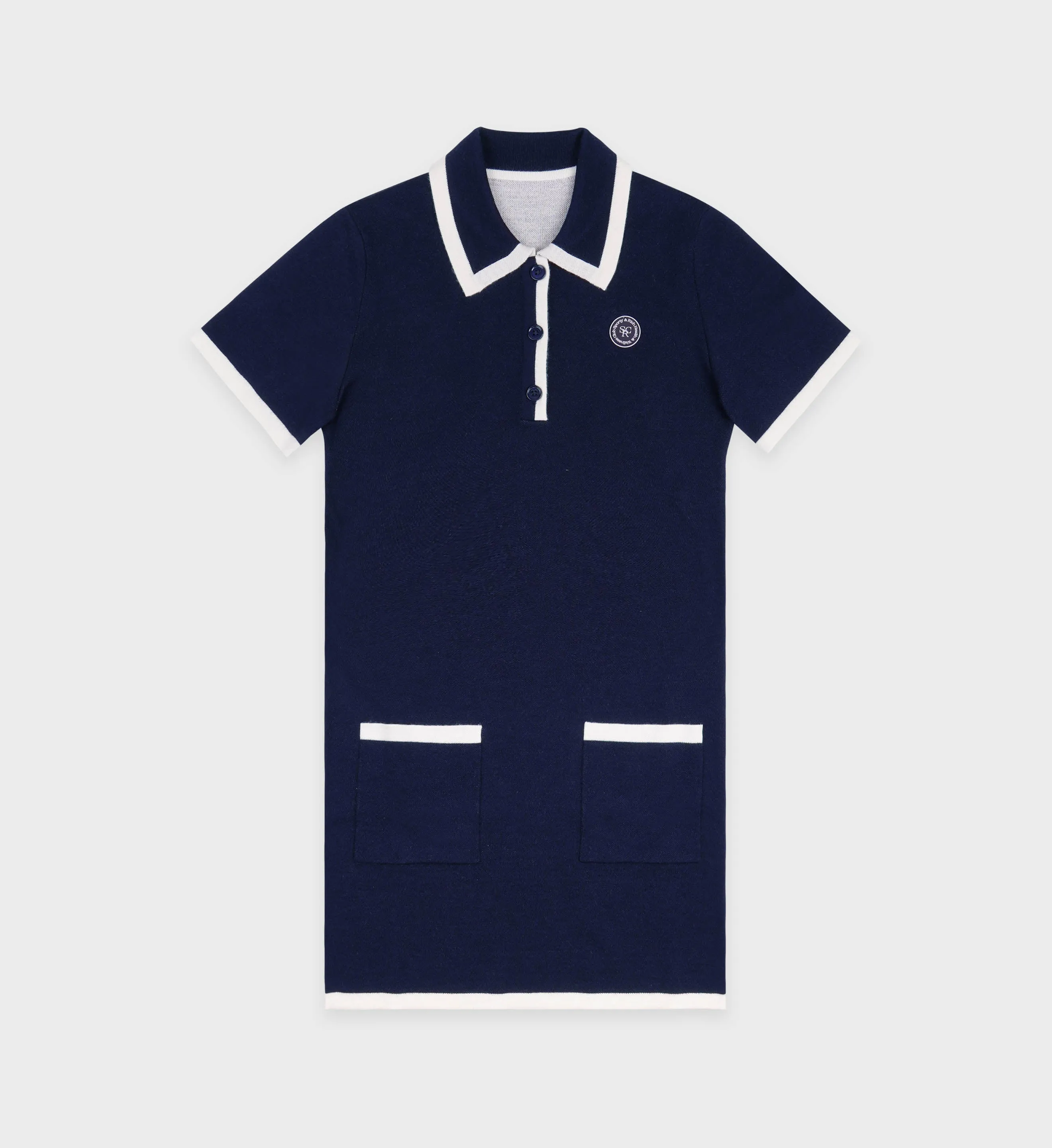 SRHWC Hilary Dress - Navy/Off White