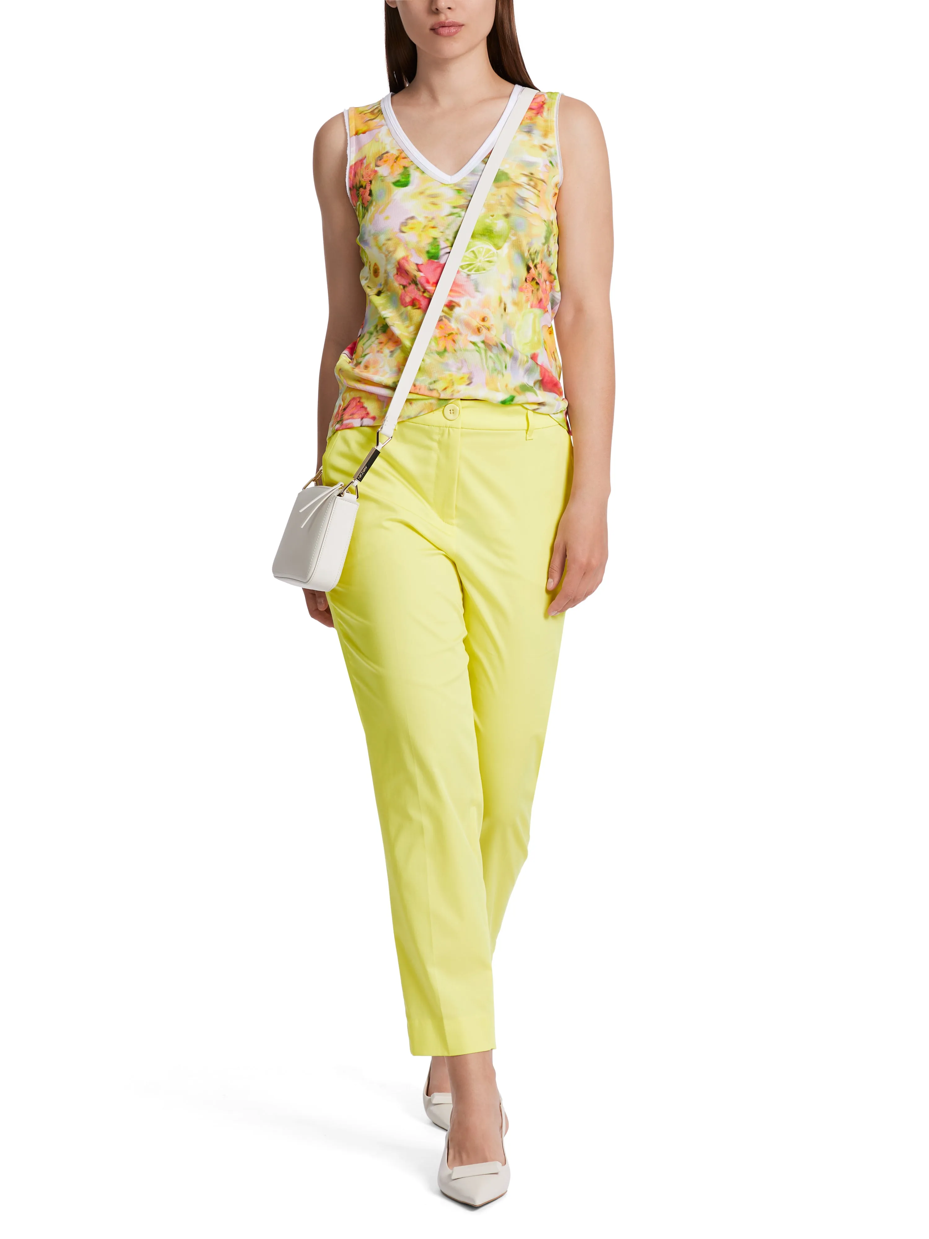 Top - Pale Yellow/Print