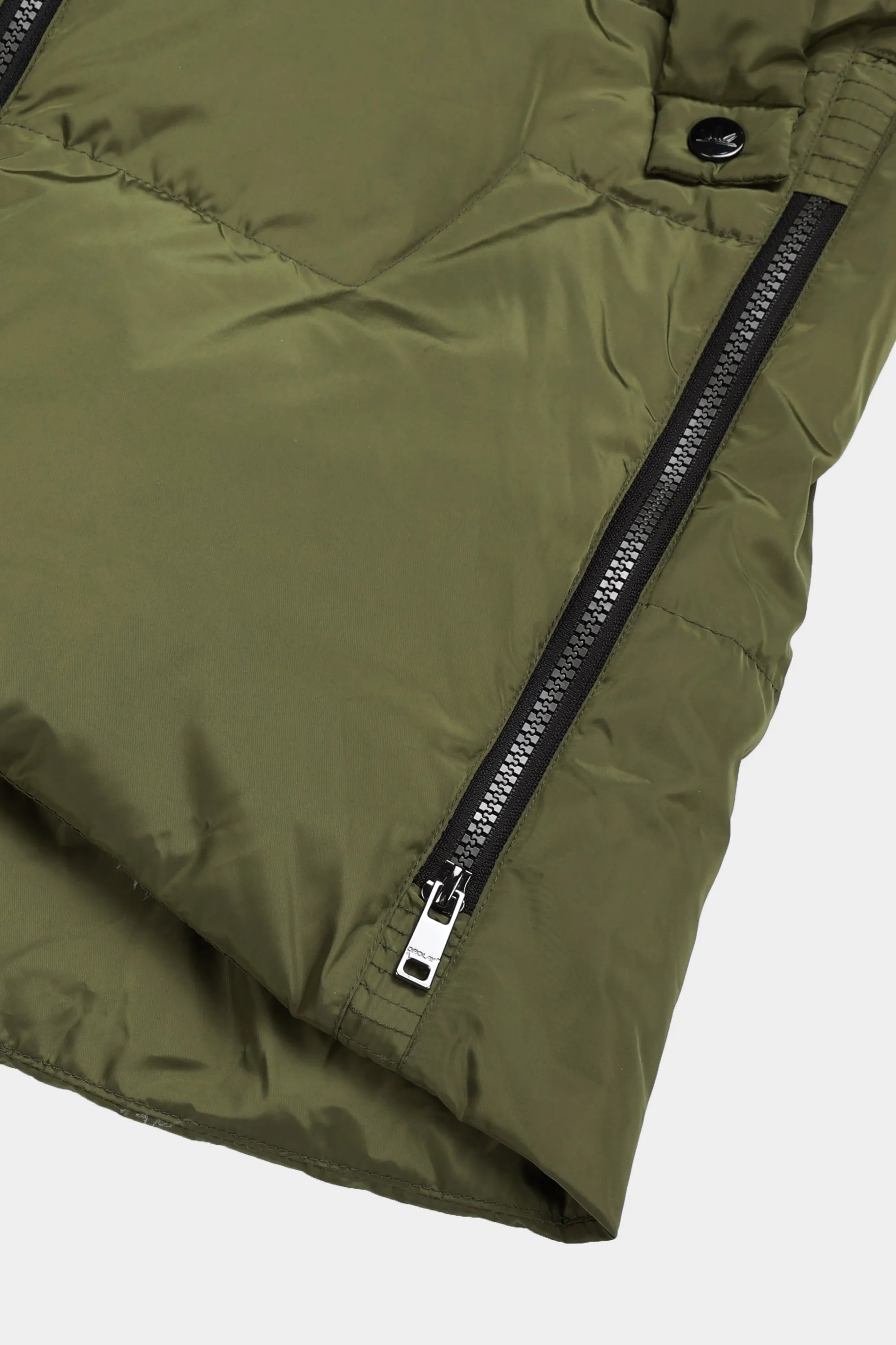 Two-Way Zipper Hooded Puffer Jacket