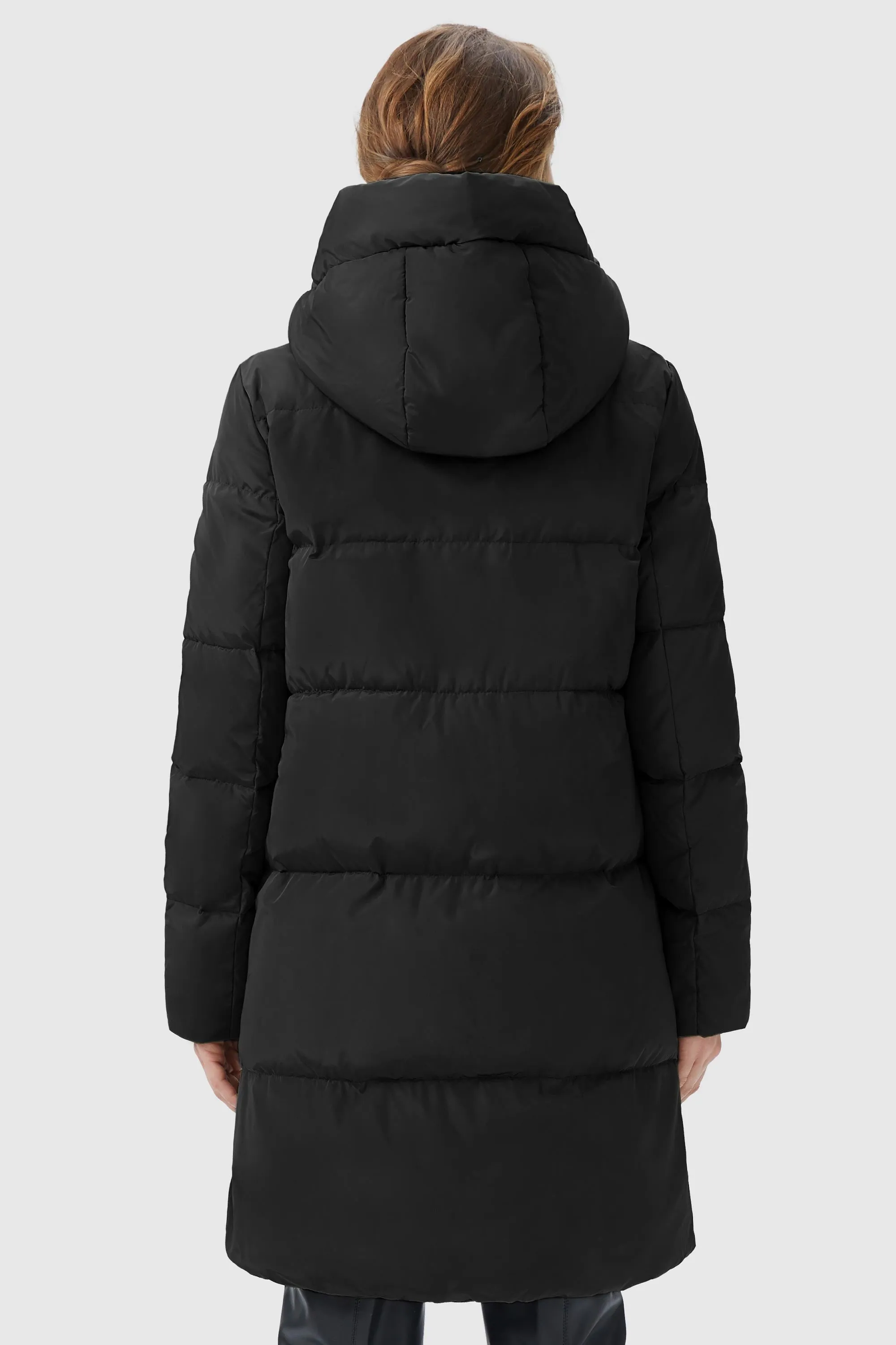 Two-Way Zipper Hooded Puffer Jacket