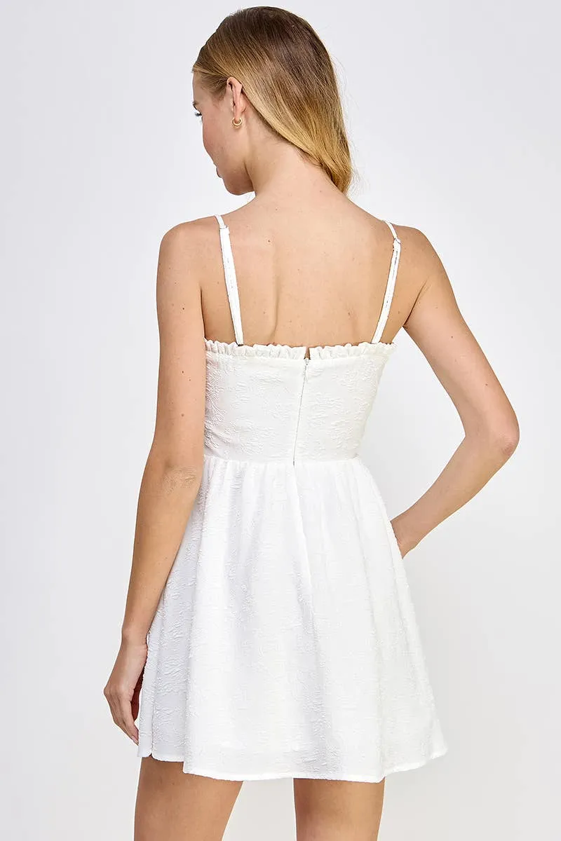 White Corset Mini Dress