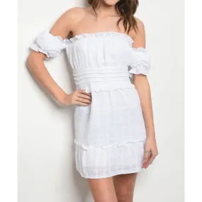 White Cotton Dress/Cover Up