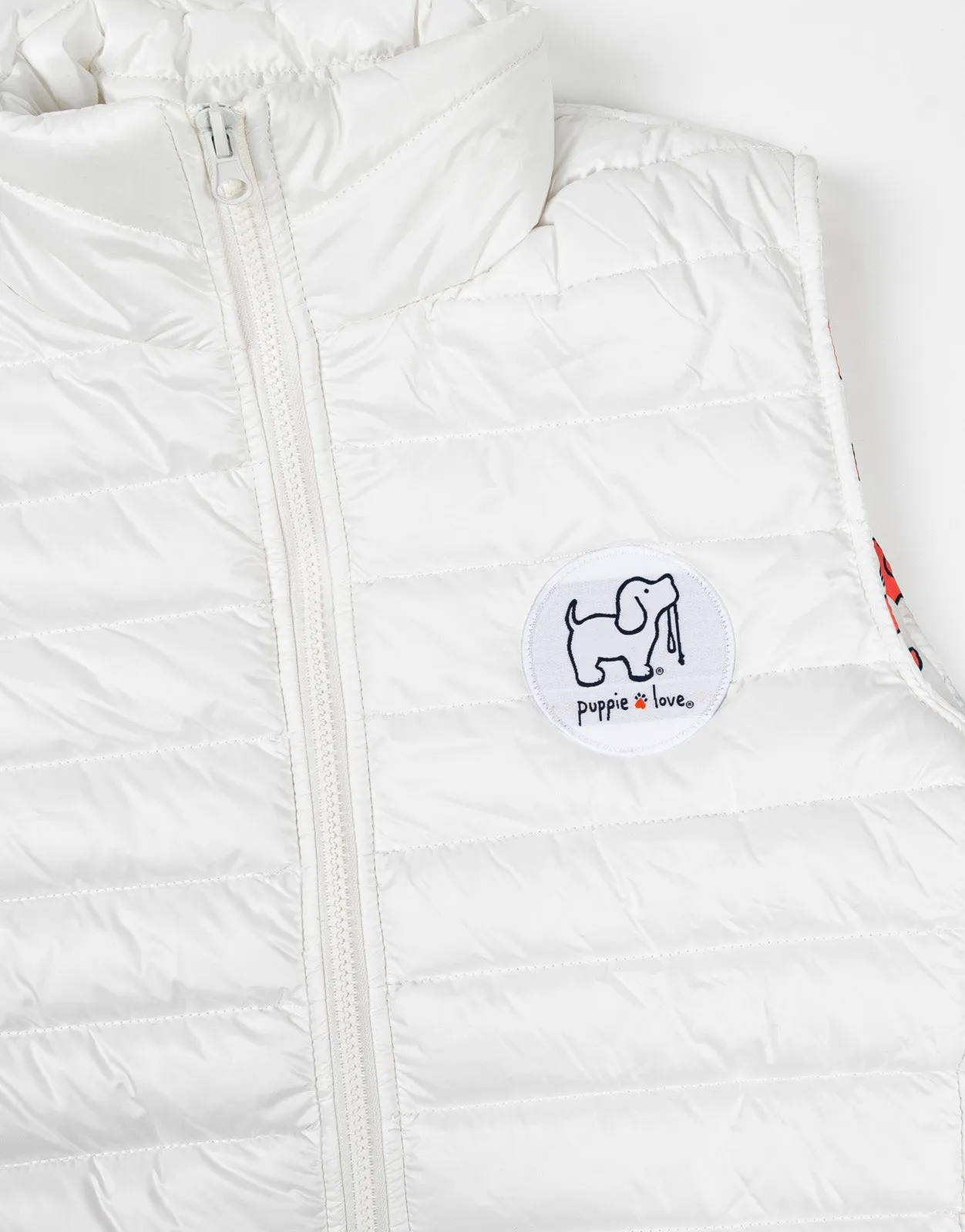 WHITE PUFFER VEST