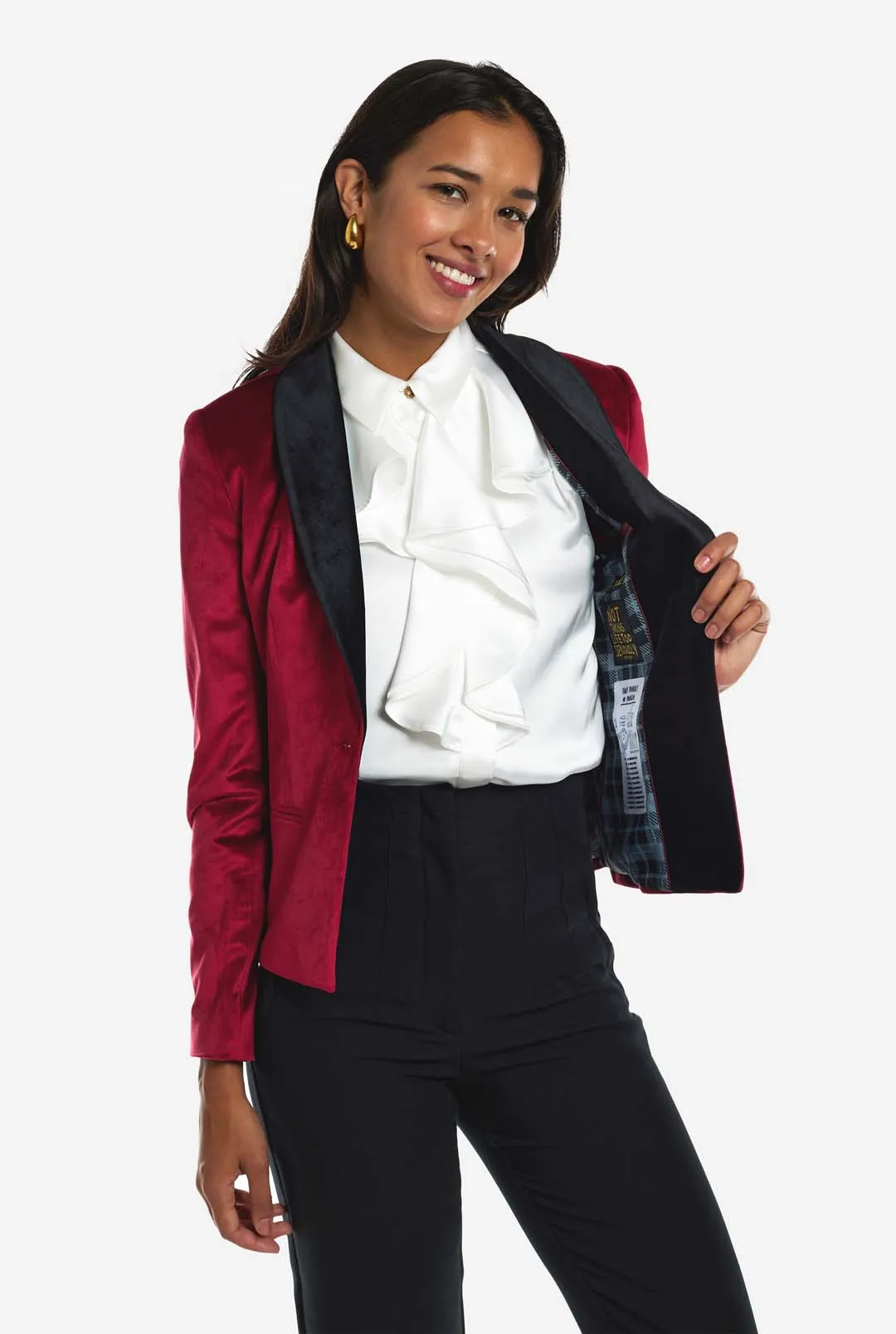 Womens Dinner Jacket - Burgundy