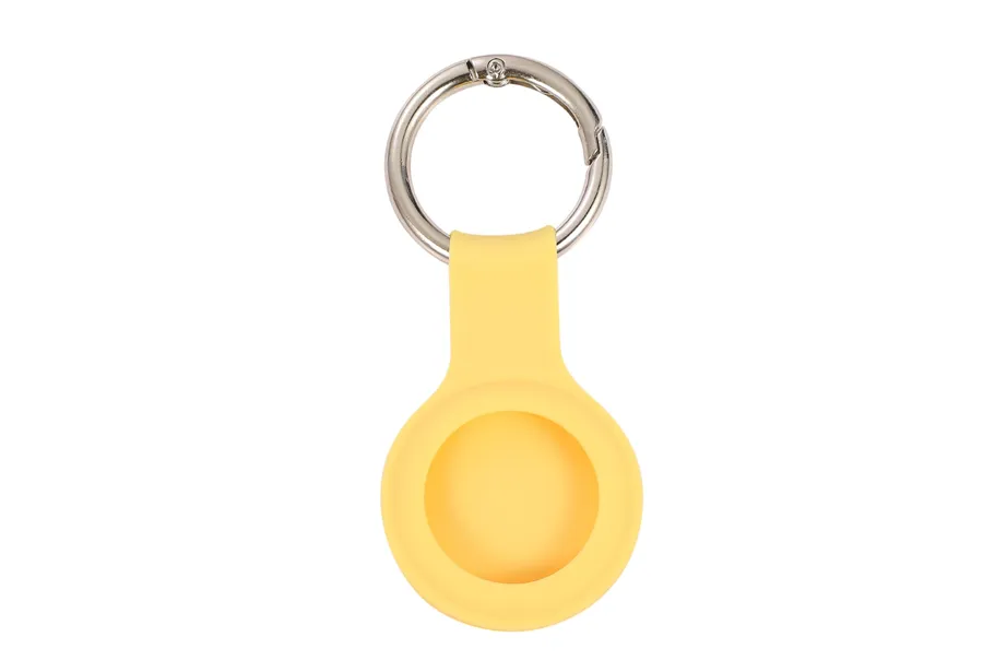 Yellow AirTag Keychain