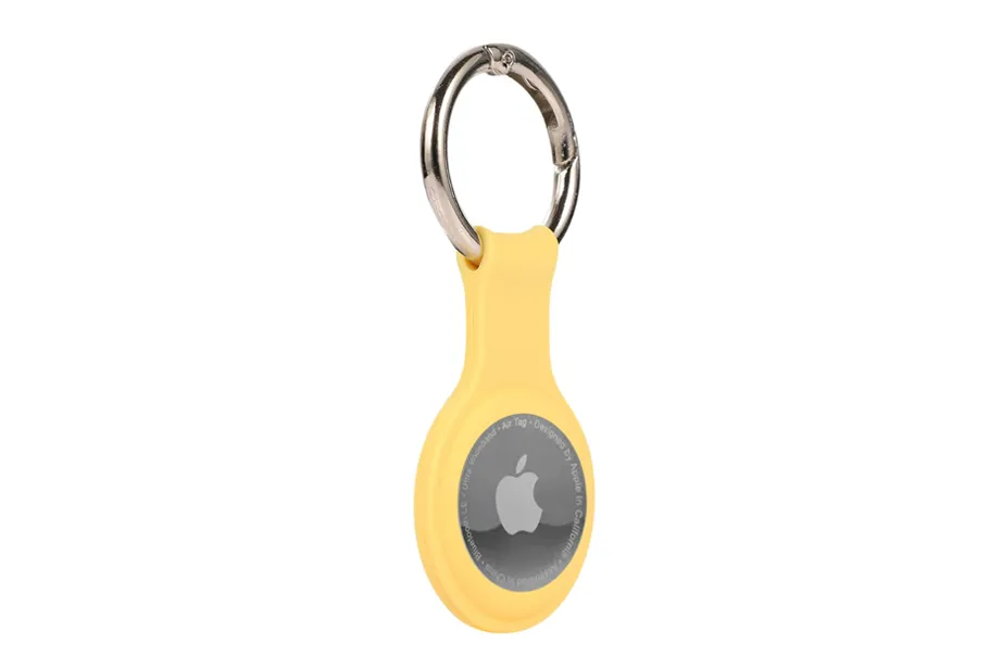 Yellow AirTag Keychain