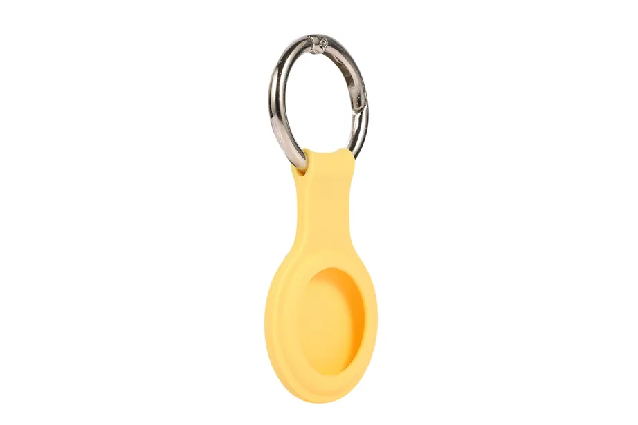 Yellow AirTag Keychain