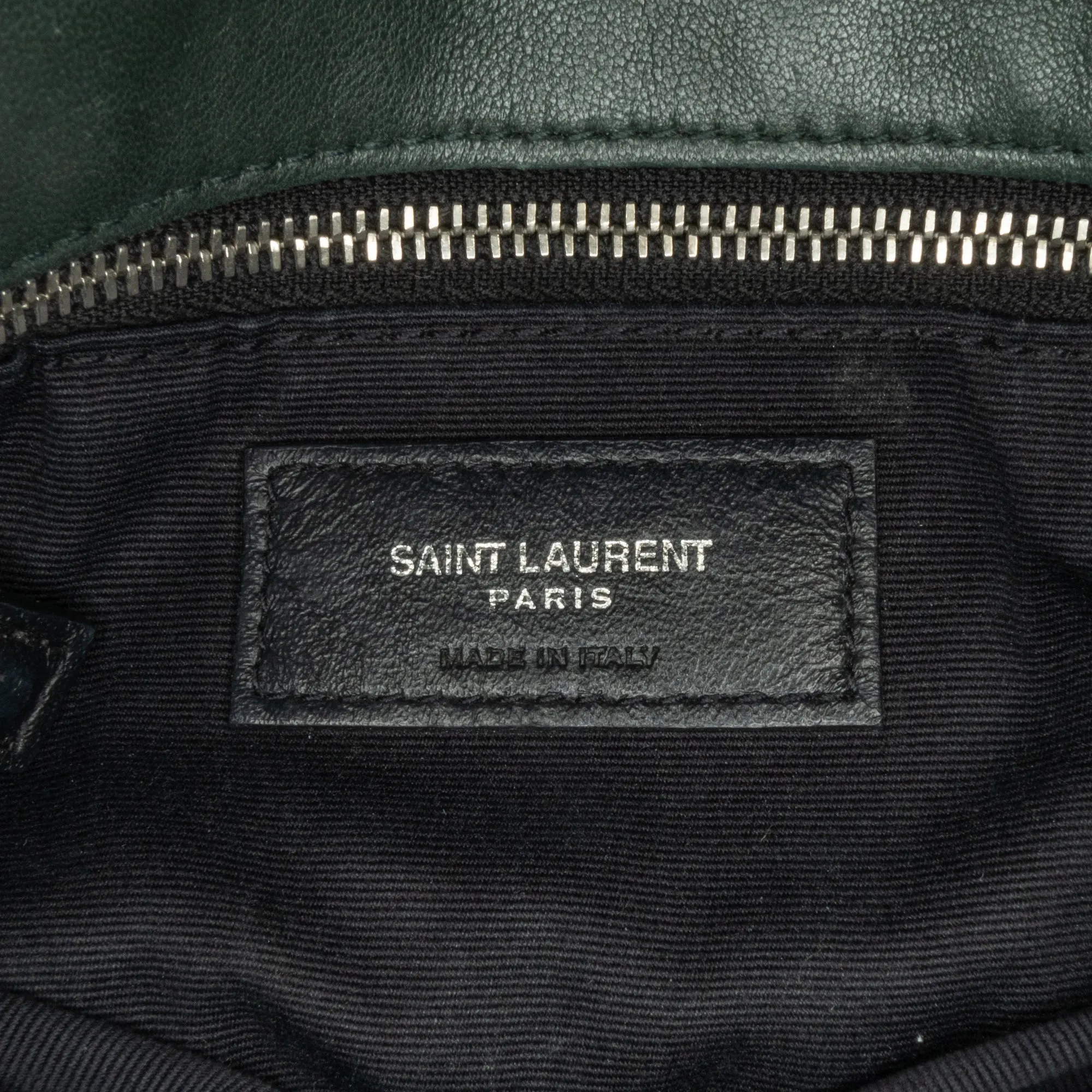 Yves Saint Laurent LouLou Puffer Small Black Lambskin